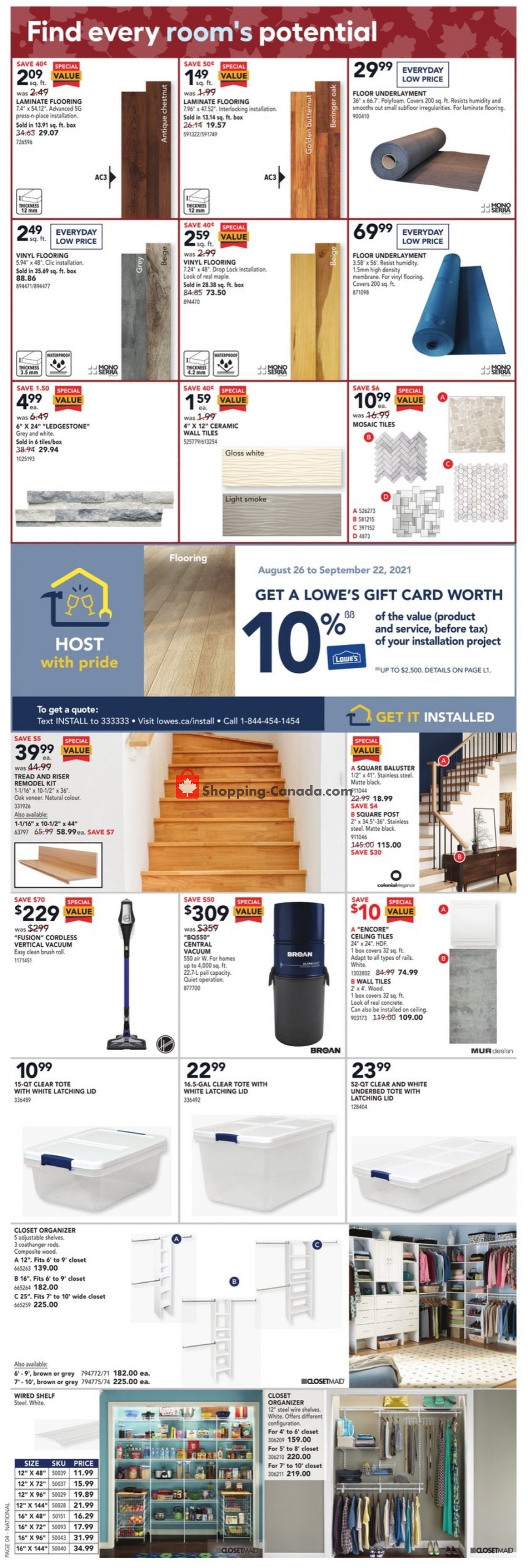 Lowe's flyer from Thursday September 9, 2021 to Wednesday September 15, 2021 - page 5