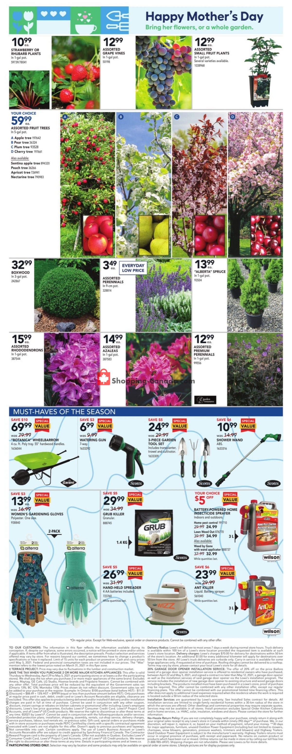 Lowe's flyer from Thursday April 29, 2021 to Wednesday May 5, 2021 - page 3