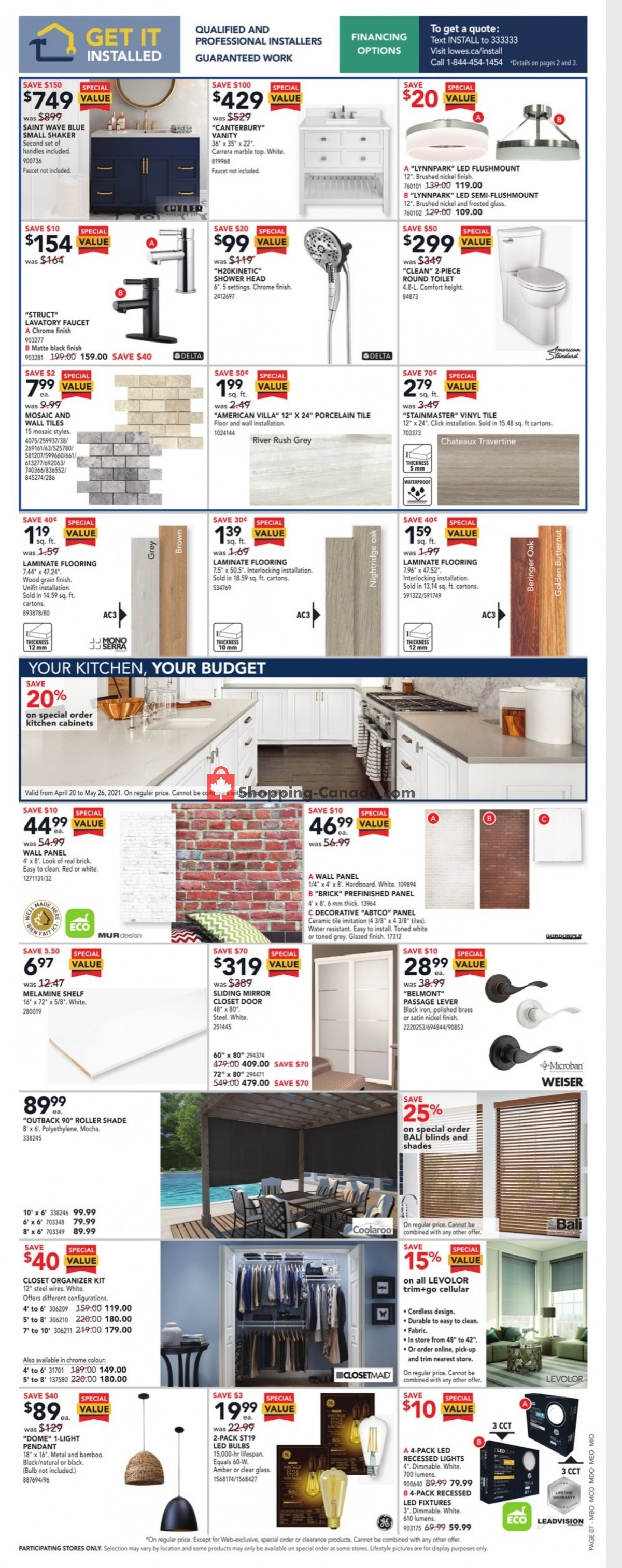 Lowe's flyer from Thursday April 29, 2021 to Wednesday May 5, 2021 - page 8