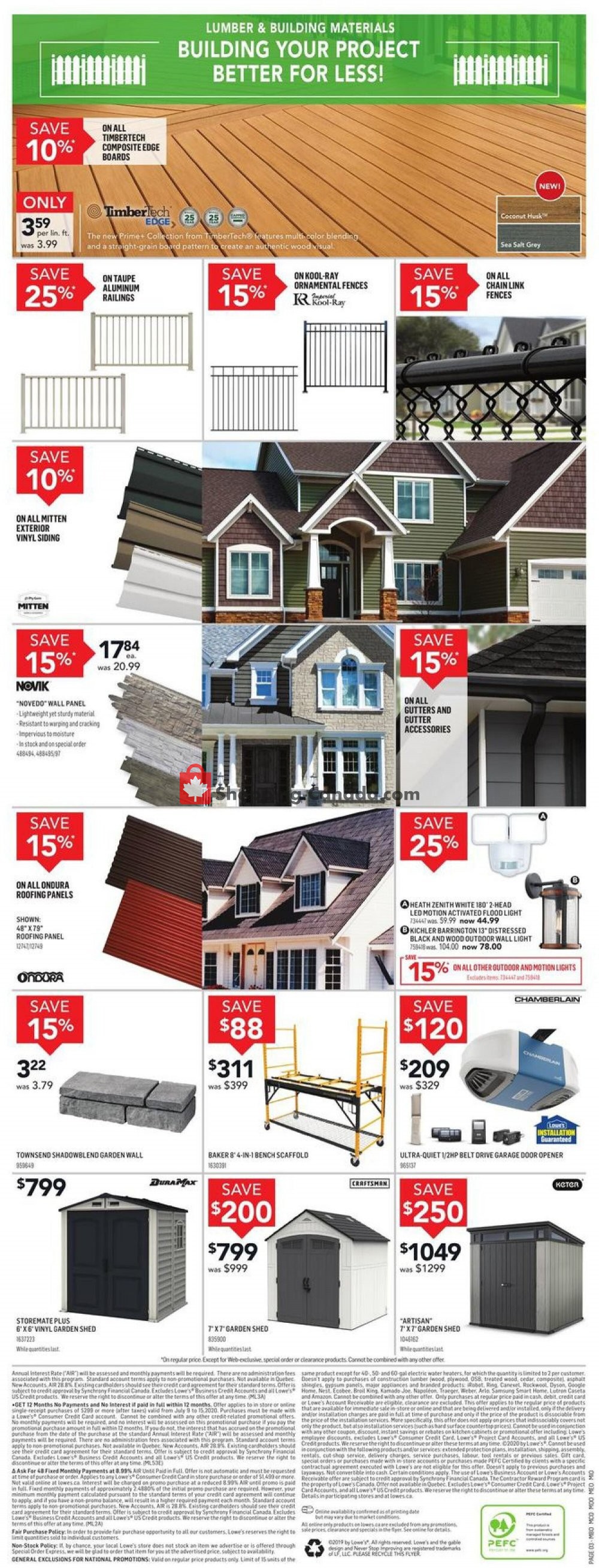 Lowe's flyer from Thursday July 9, 2020 to Wednesday July 15, 2020 - page 4