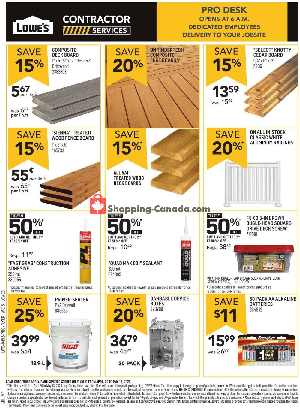 Lowe's flyer from Thursday April 30, 2020 to Wednesday May 13, 2020 - page 2