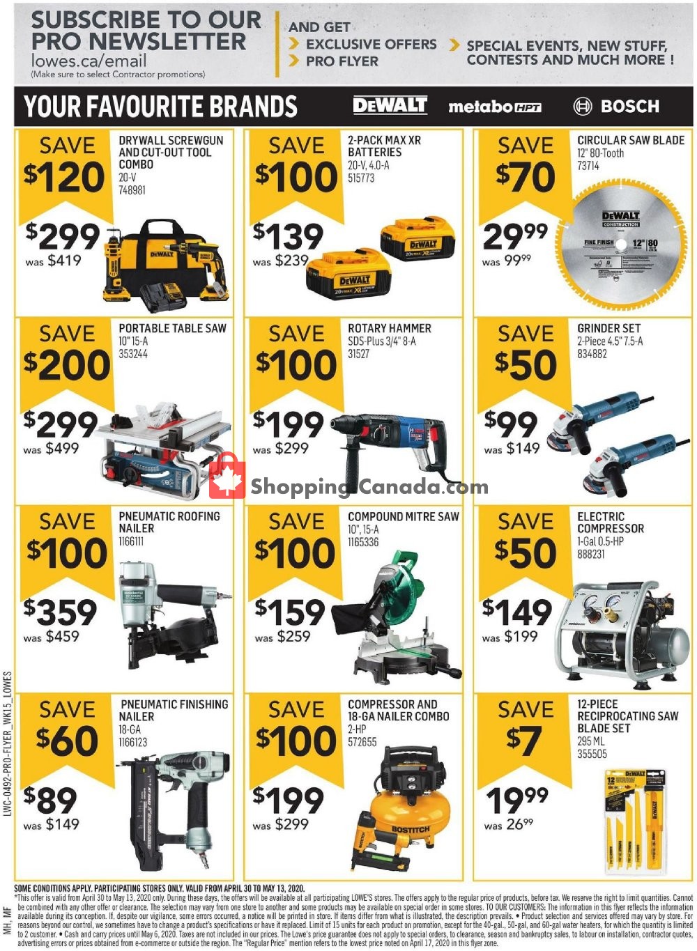 Lowe's flyer from Thursday April 30, 2020 to Wednesday May 13, 2020 - page 3