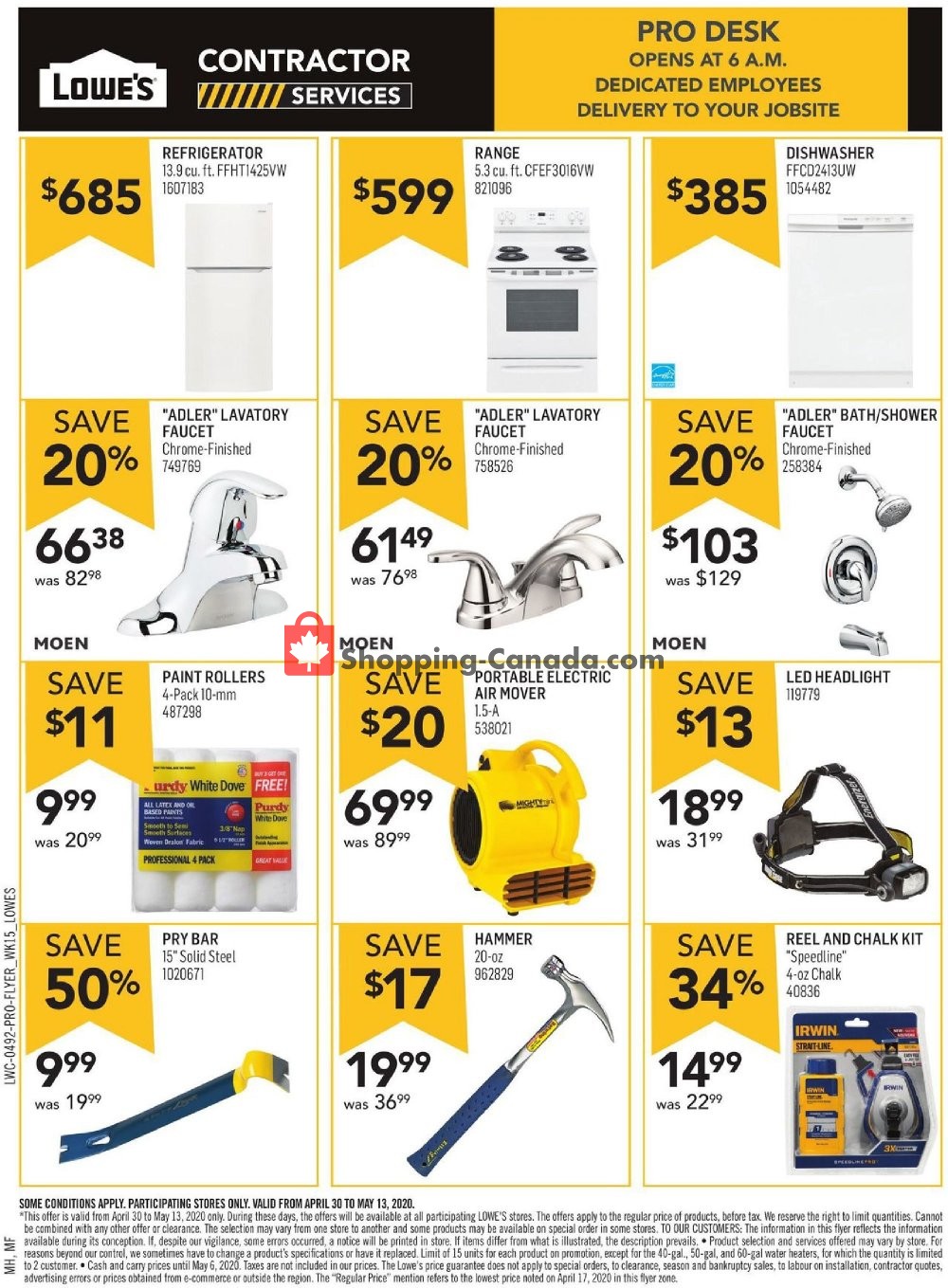 Lowe's flyer from Thursday April 30, 2020 to Wednesday May 13, 2020 - page 4