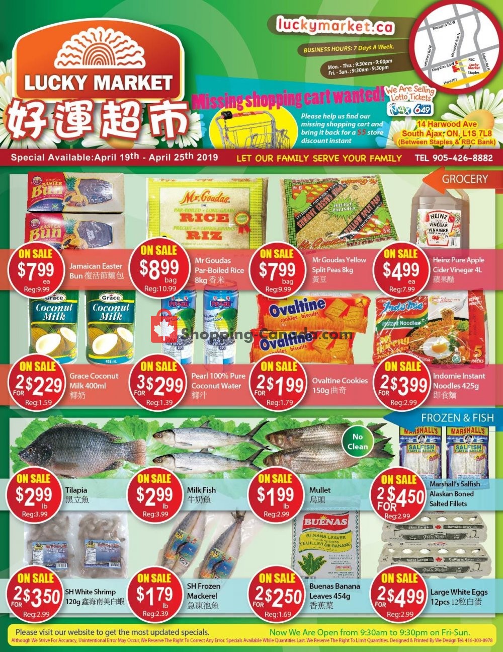 Lucky Market flyer from Friday April 19, 2019 to Thursday April 25, 2019 - page 1