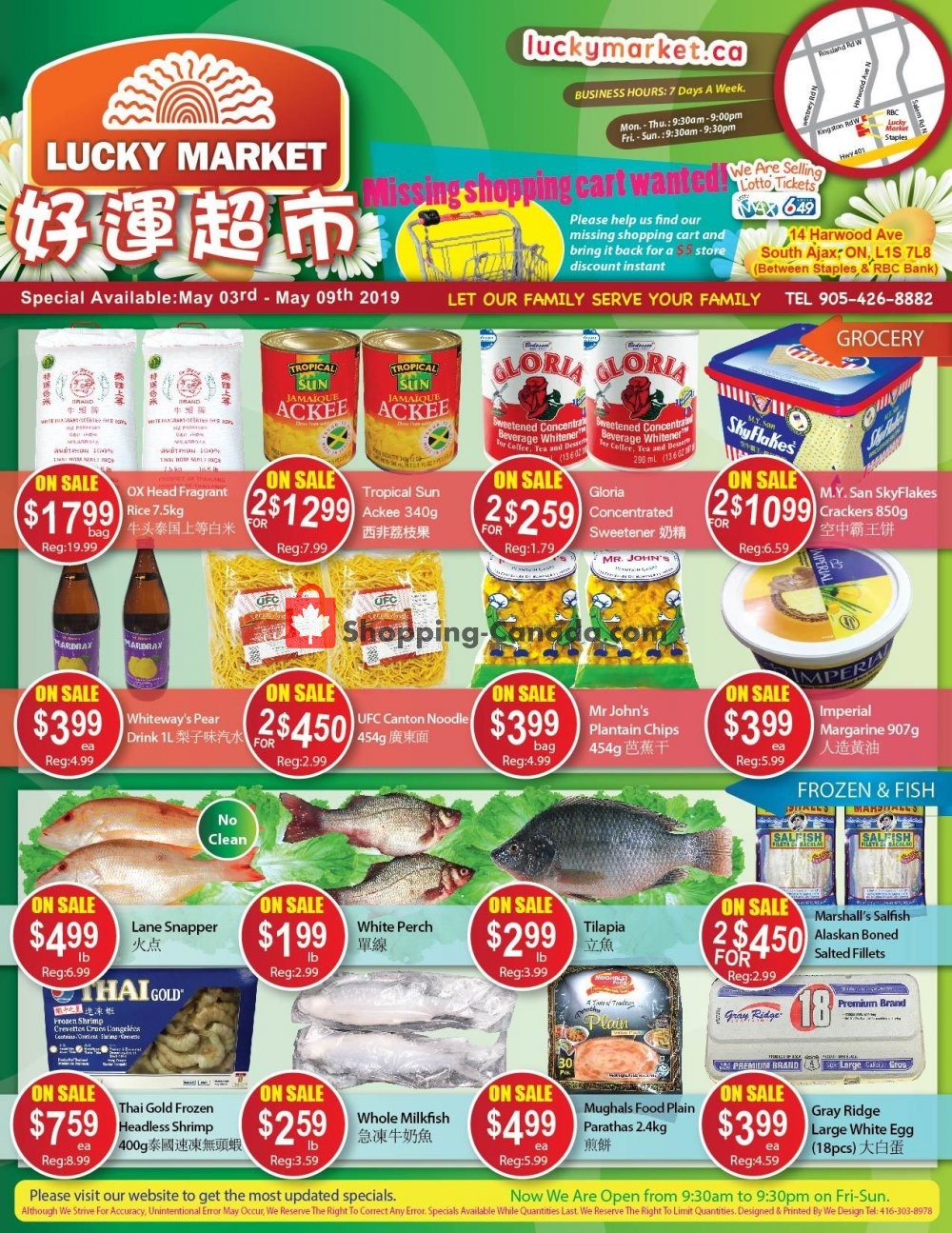 Lucky Market flyer from Friday May 3, 2019 to Thursday May 9, 2019 - page 1