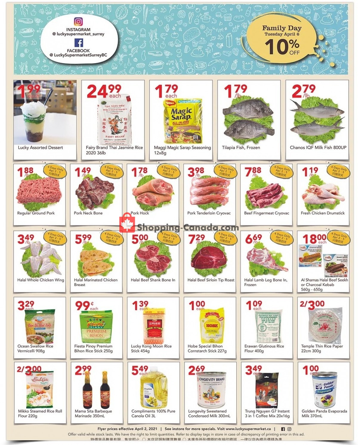 Lucky Supermarket flyer from Friday April 2, 2021 to Thursday April 8, 2021 - page 2