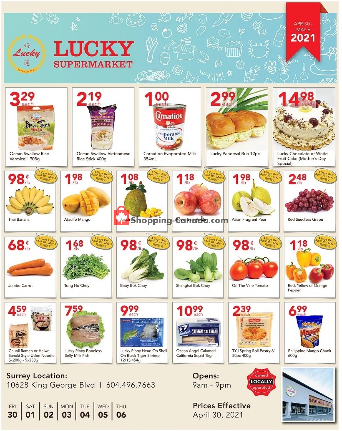 Lucky Supermarket flyer from Friday April 30, 2021 to Thursday May 6, 2021 - page 1