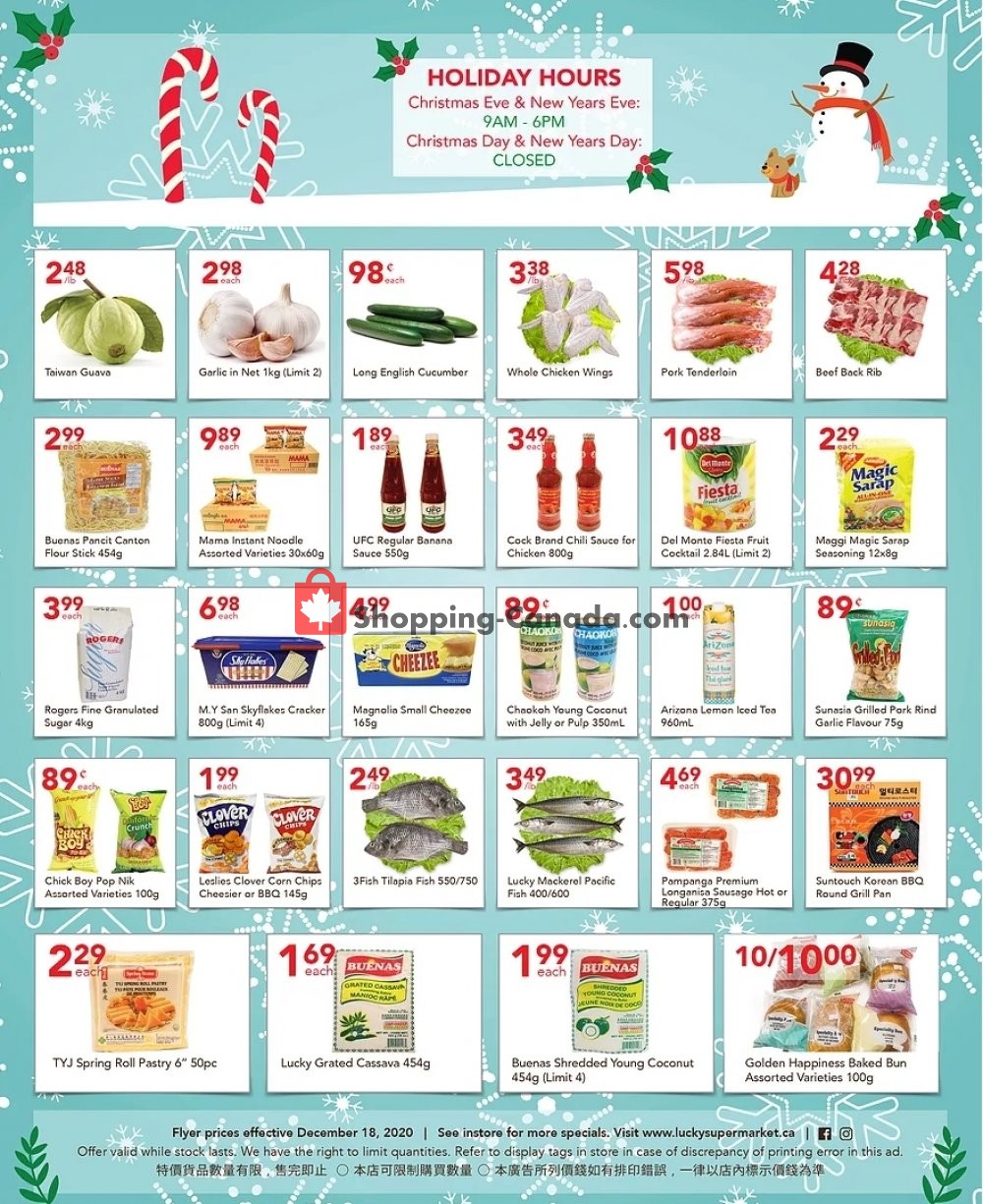 Lucky Supermarket flyer from Friday December 18, 2020 to Thursday December 24, 2020 - page 2