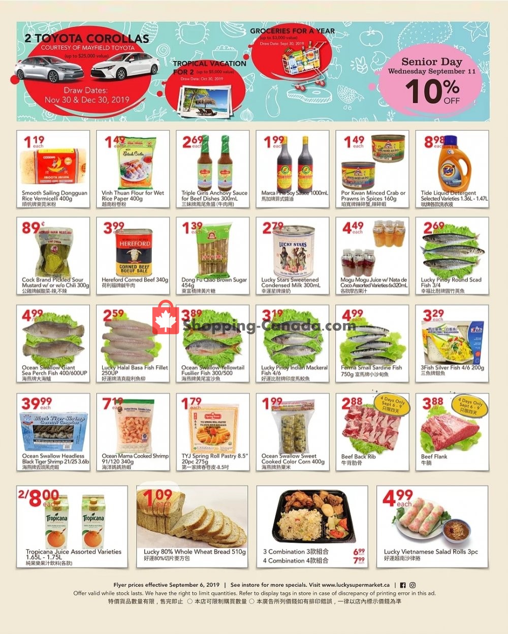 Lucky Supermarket flyer from Friday September 6, 2019 to Thursday September 12, 2019 - page 2