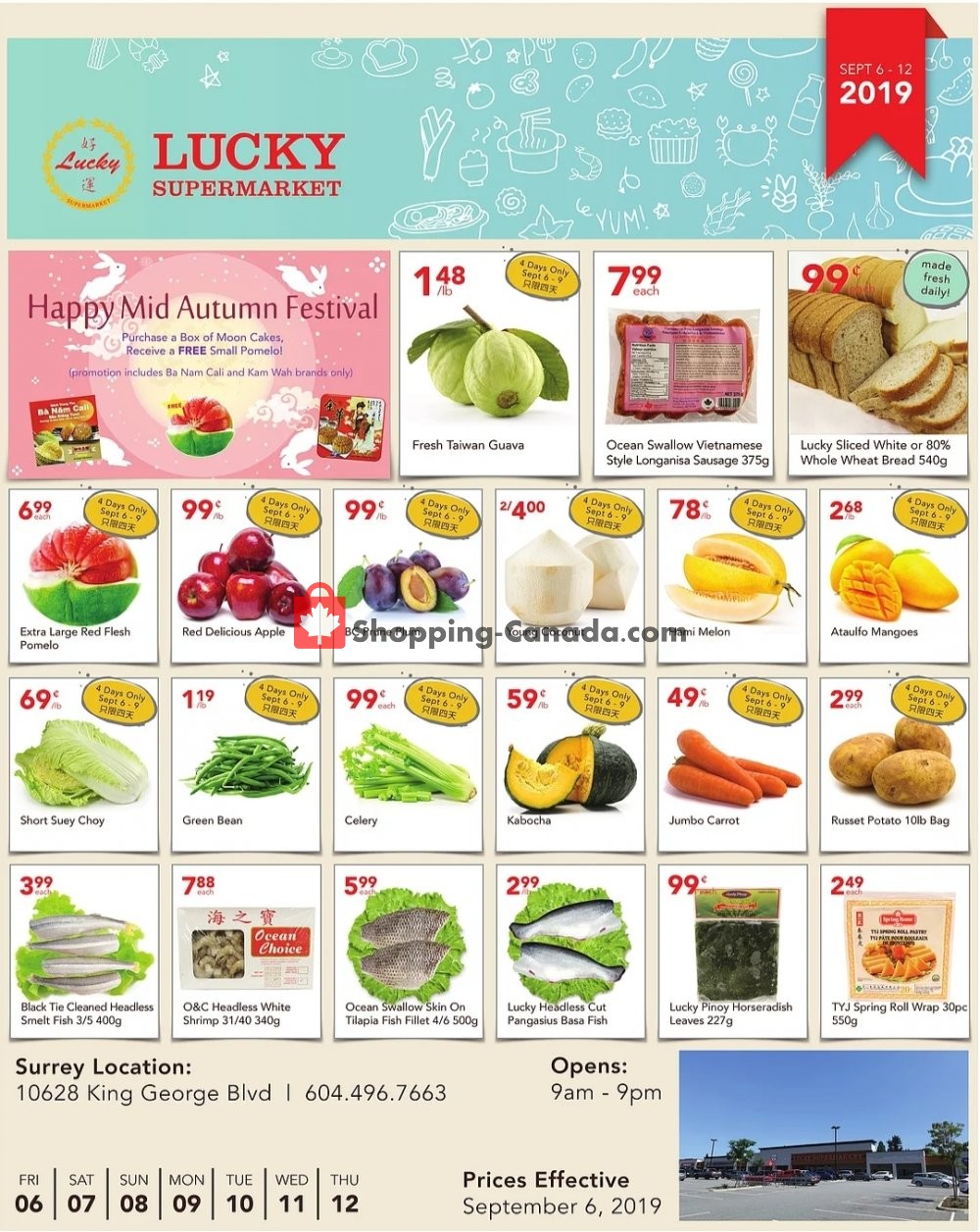 Lucky Supermarket flyer from Friday September 6, 2019 to Thursday September 12, 2019 - page 1