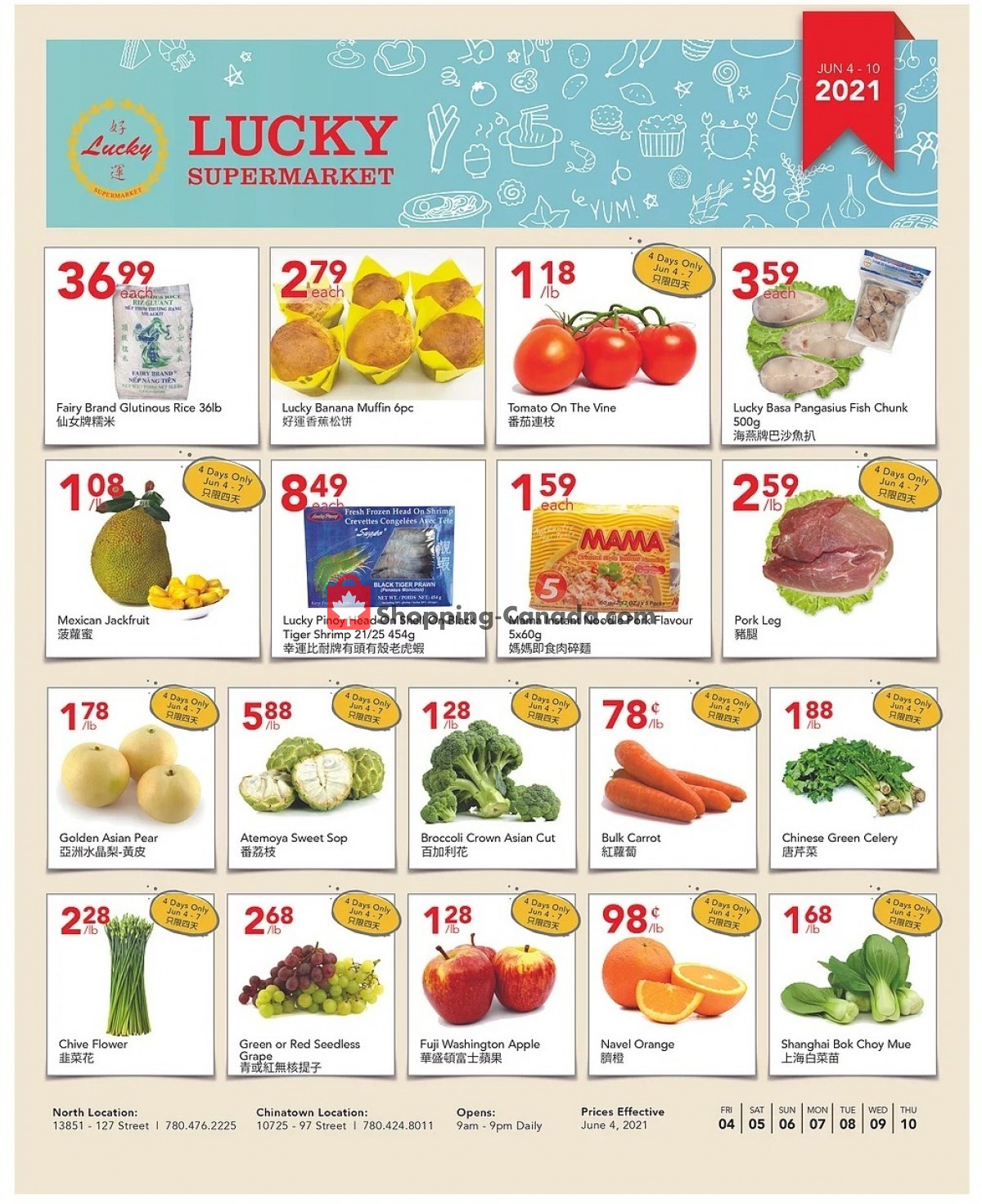 Lucky Supermarket flyer from Friday June 4, 2021 to Thursday June 10, 2021 - page 1