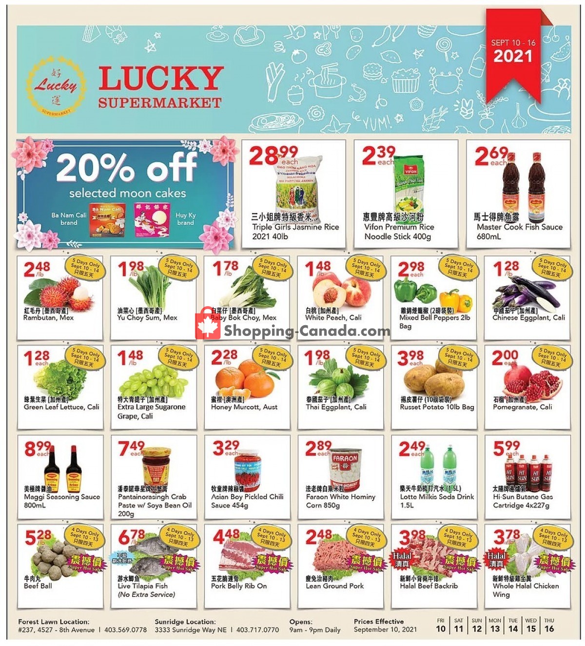 Lucky Supermarket flyer from Friday September 10, 2021 to Thursday September 16, 2021 - page 1