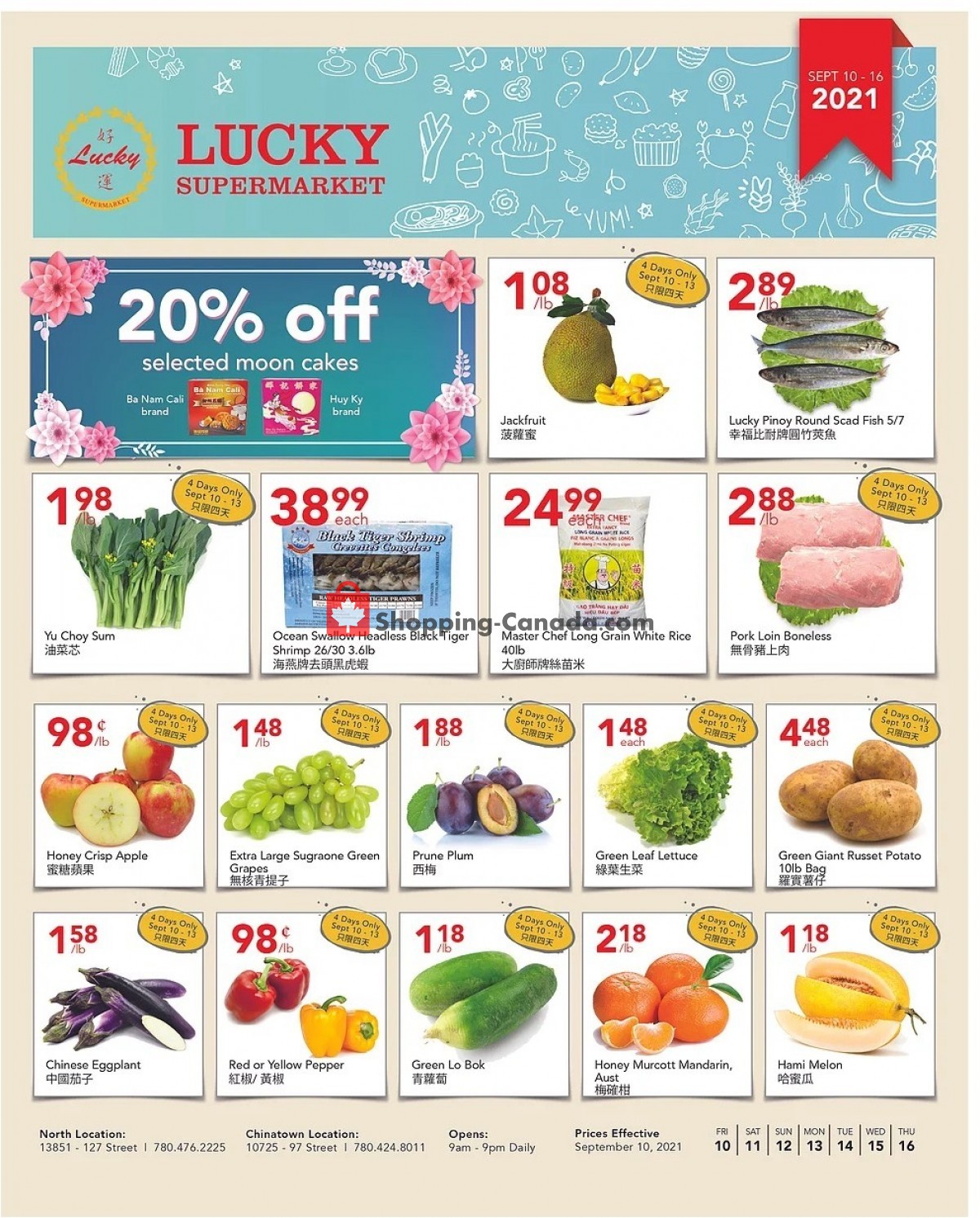 Lucky Supermarket flyer from Friday September 10, 2021 to Thursday September 16, 2021 - page 1