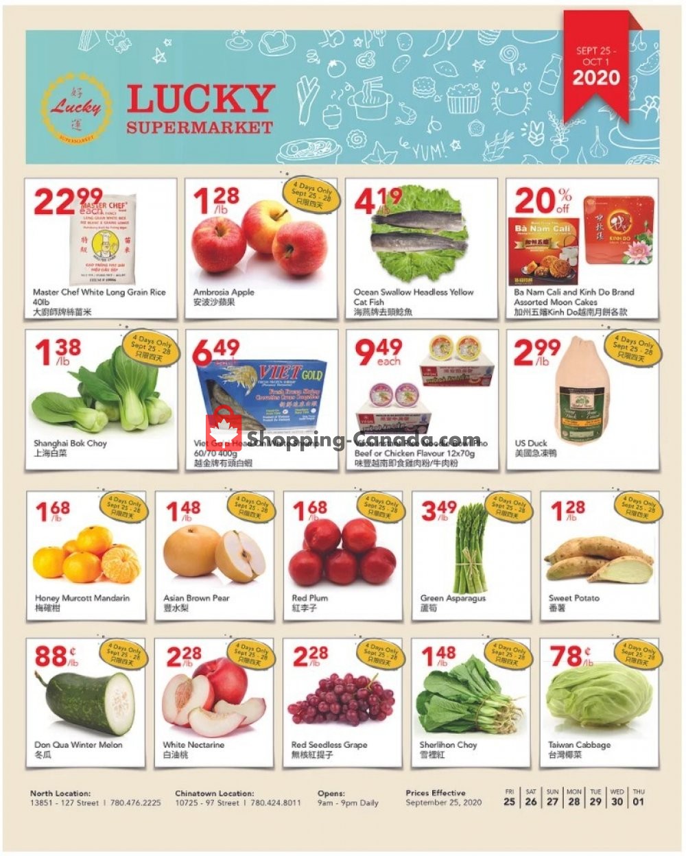 Lucky Supermarket Canada, flyer (Special Offer Edmonton) September
