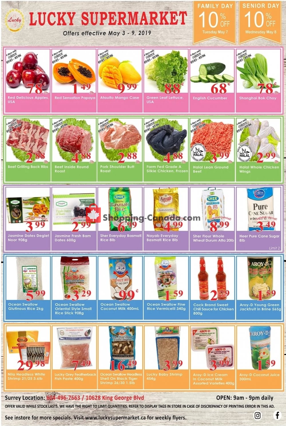 Lucky Supermarket flyer from Friday May 3, 2019 to Thursday May 9, 2019 - page 1