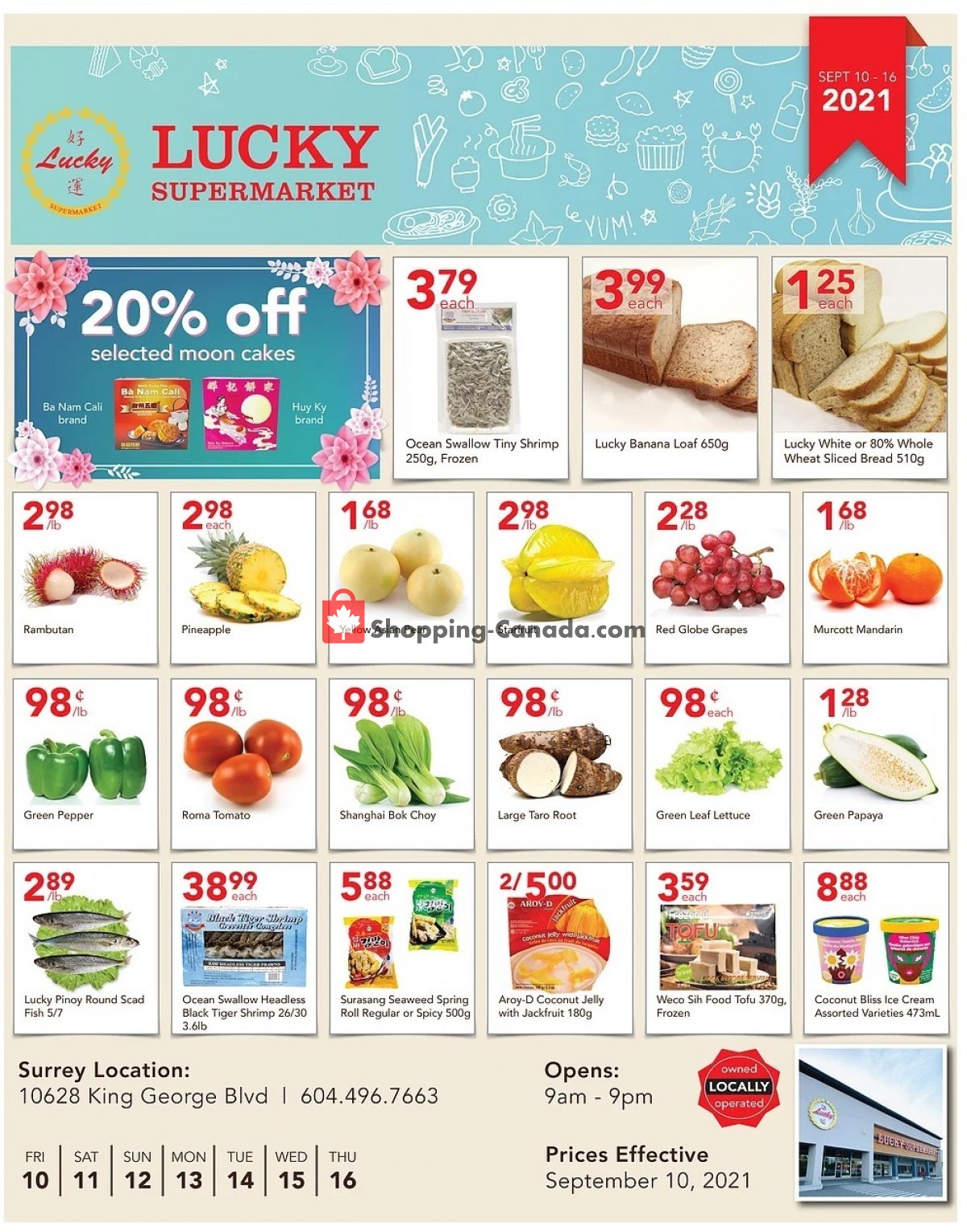 Lucky Supermarket flyer from Friday September 10, 2021 to Thursday September 16, 2021 - page 1