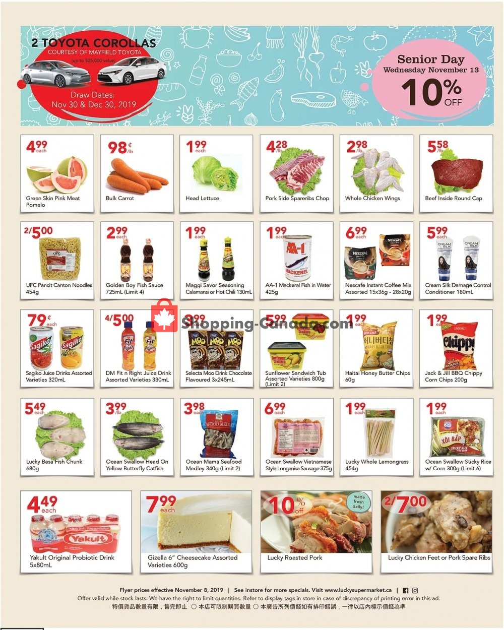 Lucky Supermarket flyer from Friday November 8, 2019 to Thursday November 14, 2019 - page 2