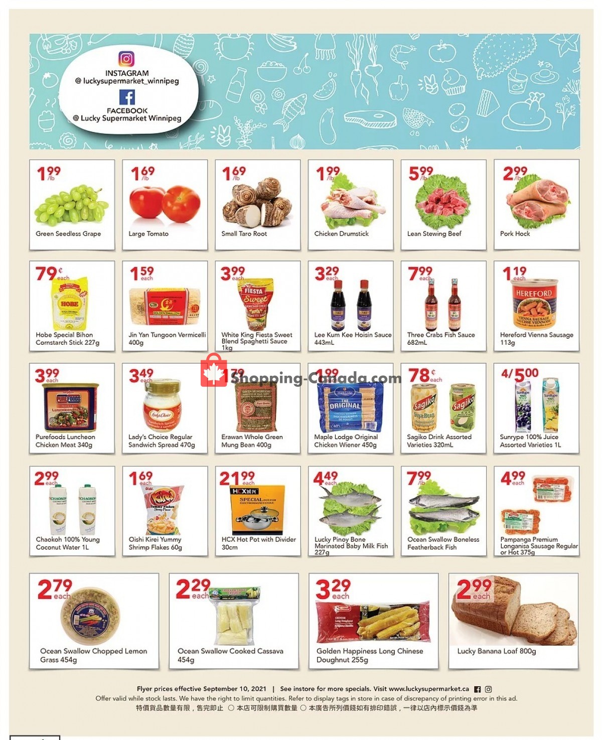 Lucky Supermarket flyer from Friday September 10, 2021 to Thursday September 16, 2021 - page 2