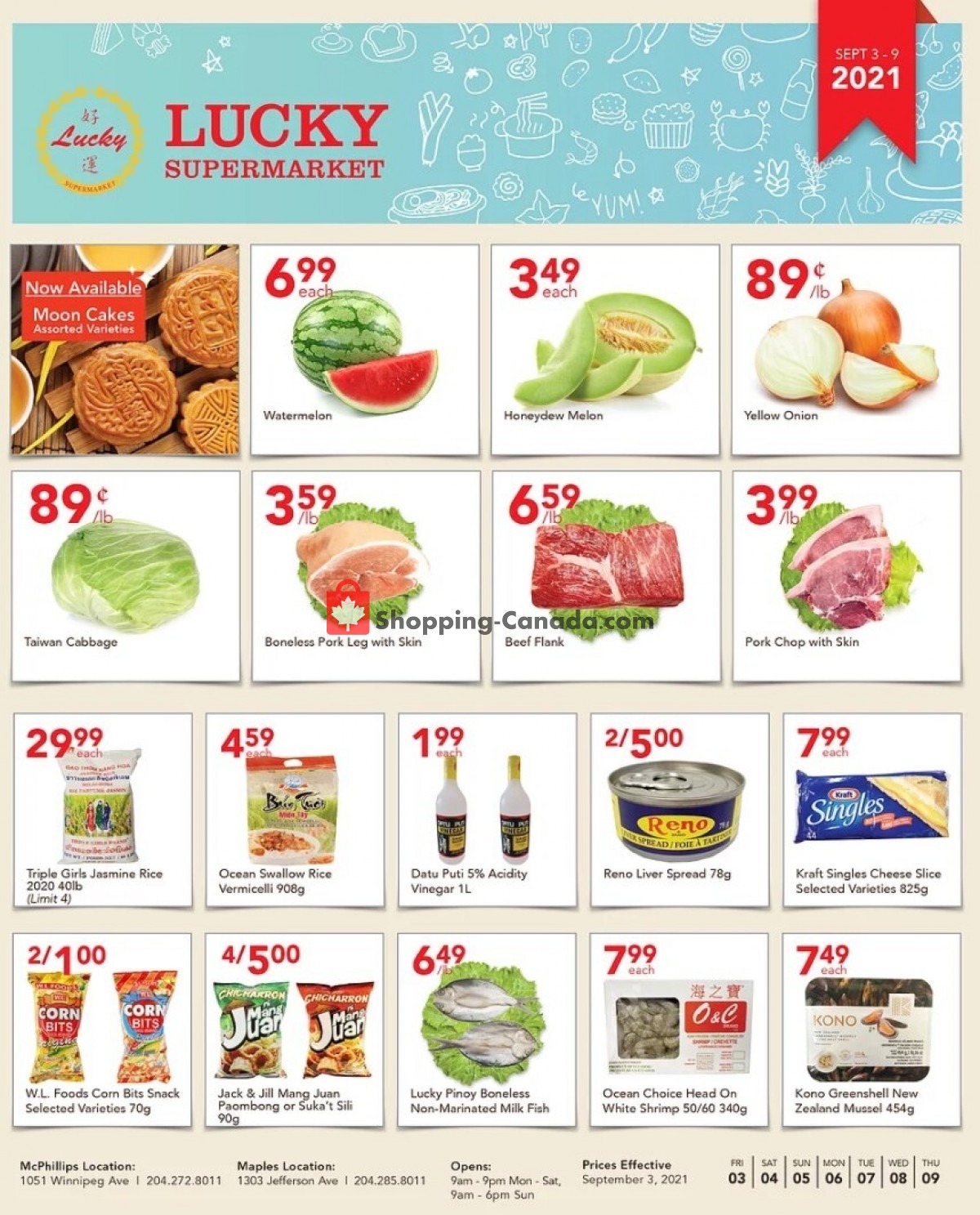 Lucky Supermarket flyer from Friday September 3, 2021 to Thursday September 9, 2021 - page 1