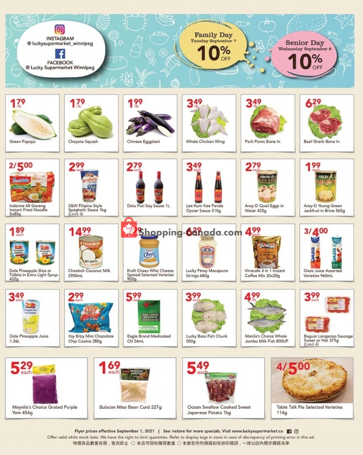 Lucky Supermarket flyer from Friday September 3, 2021 to Thursday September 9, 2021 - page 2