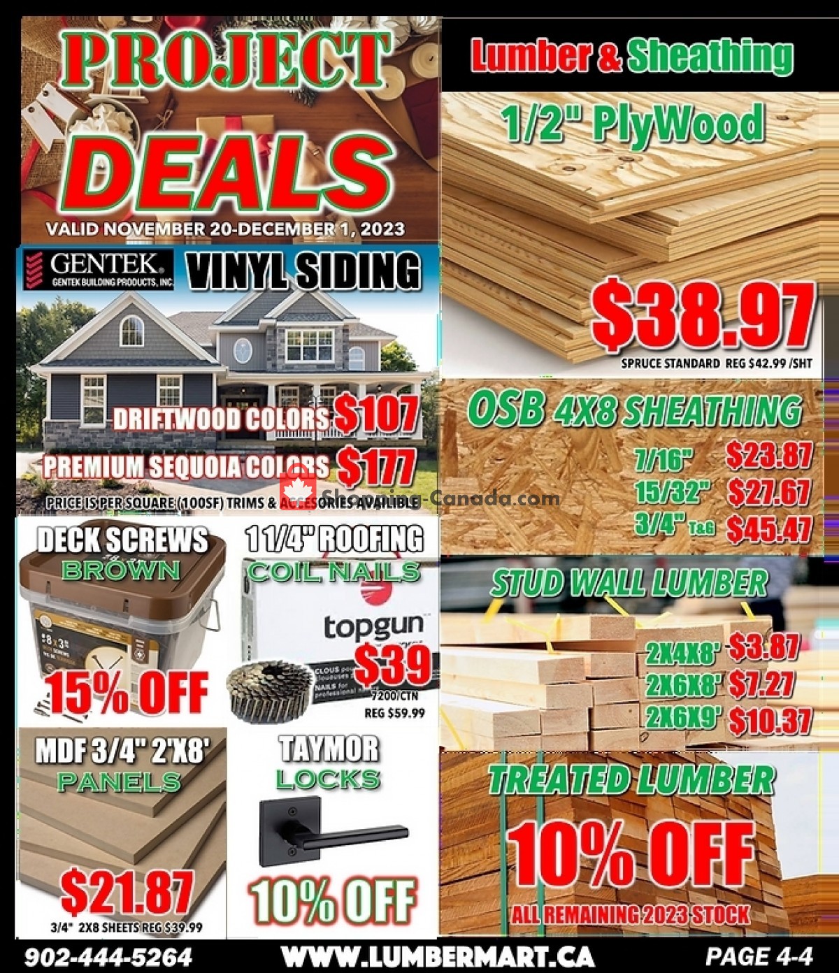 Lumber Mart flyer from Monday November 20, 2023 to Friday December 1, 2023 - page 4