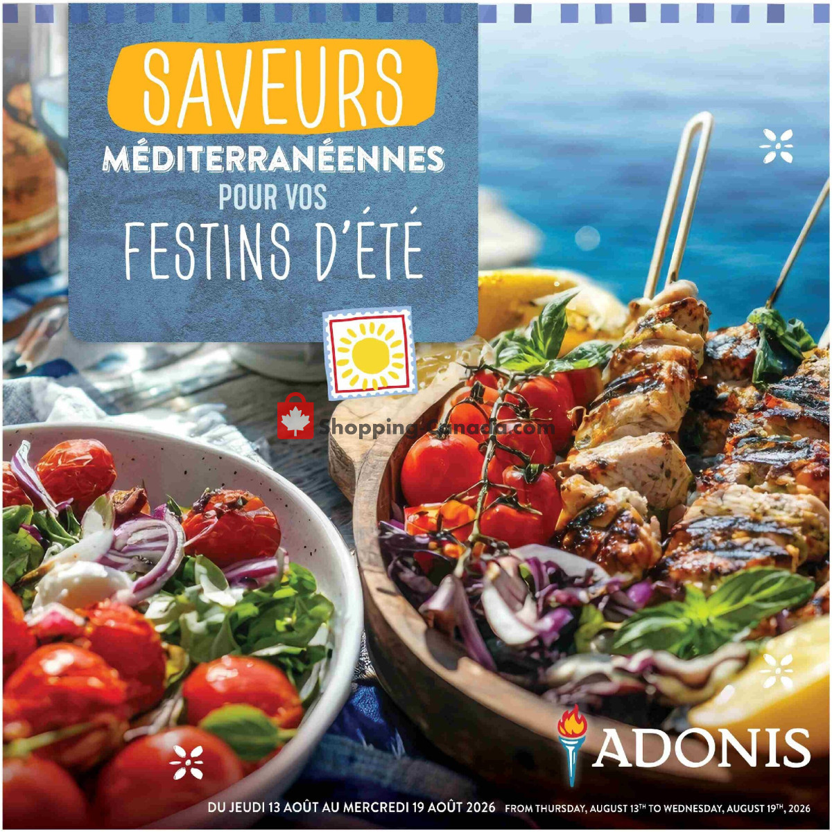 Marché Adonis flyer from Thursday August 13, 2026 to Wednesday August 19, 2026 - page 1