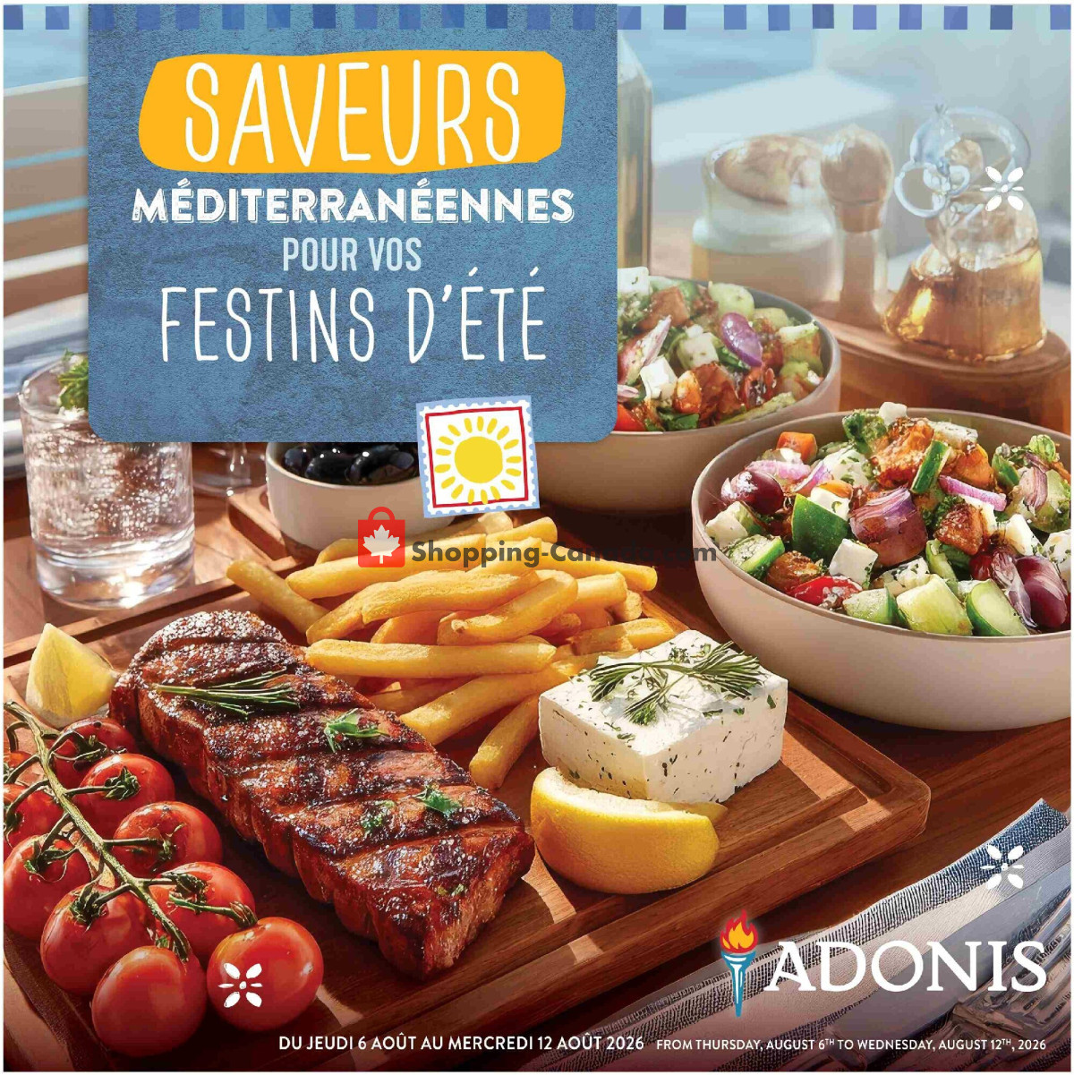Marché Adonis flyer from Thursday August 6, 2026 to Wednesday August 12, 2026 - page 1
