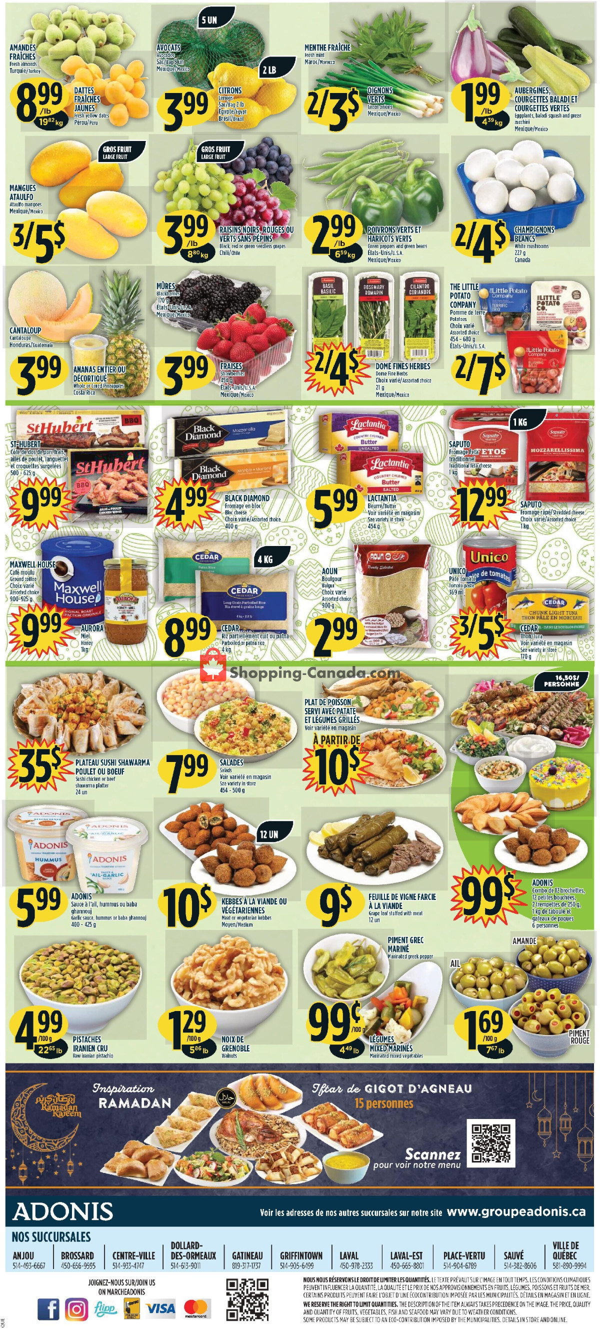 Marché Adonis flyer from Thursday March 28, 2024 to Tuesday April 2, 2024 - page 2