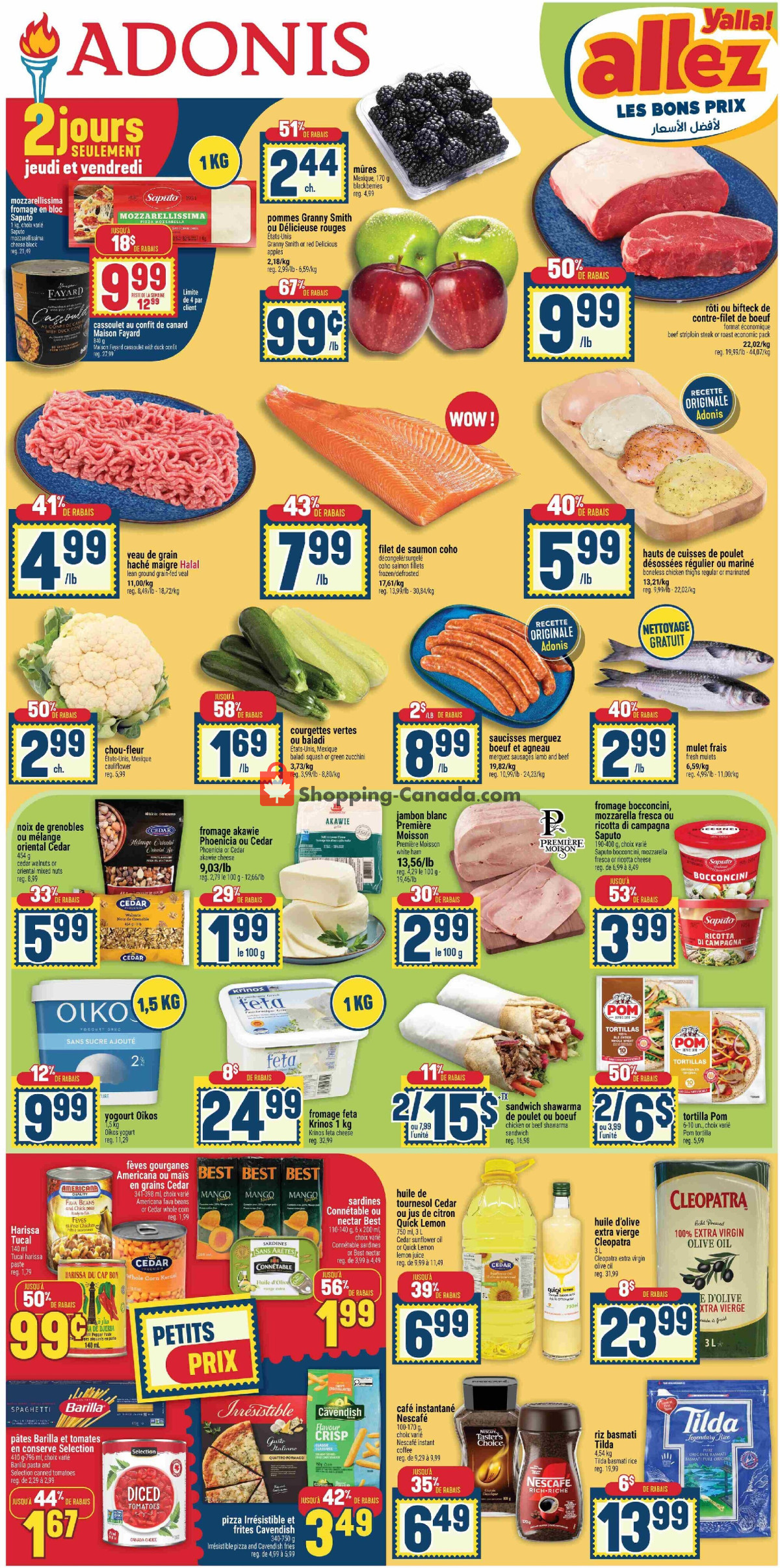 Marché Adonis flyer from Thursday April 16, 2026 to Wednesday April 22, 2026 - page 1