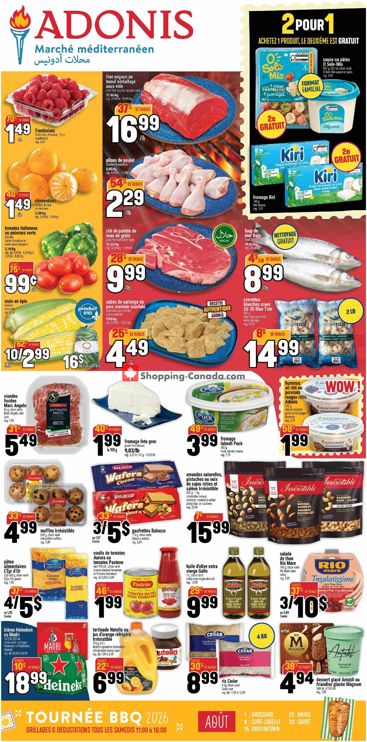 Marché Adonis flyer from Thursday August 13, 2026 to Wednesday August 19, 2026 - page 1