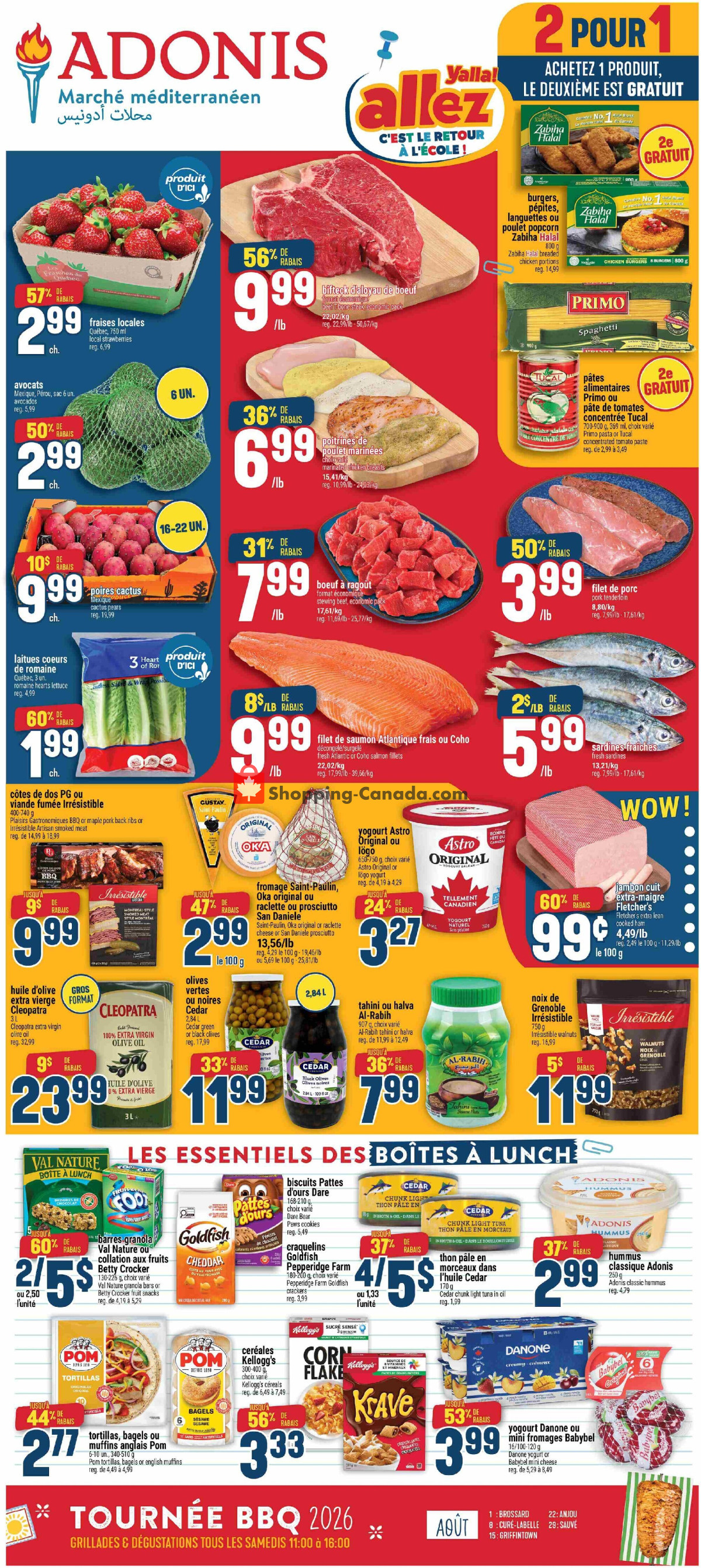 Marché Adonis flyer from Thursday August 20, 2026 to Wednesday August 26, 2026 - page 1