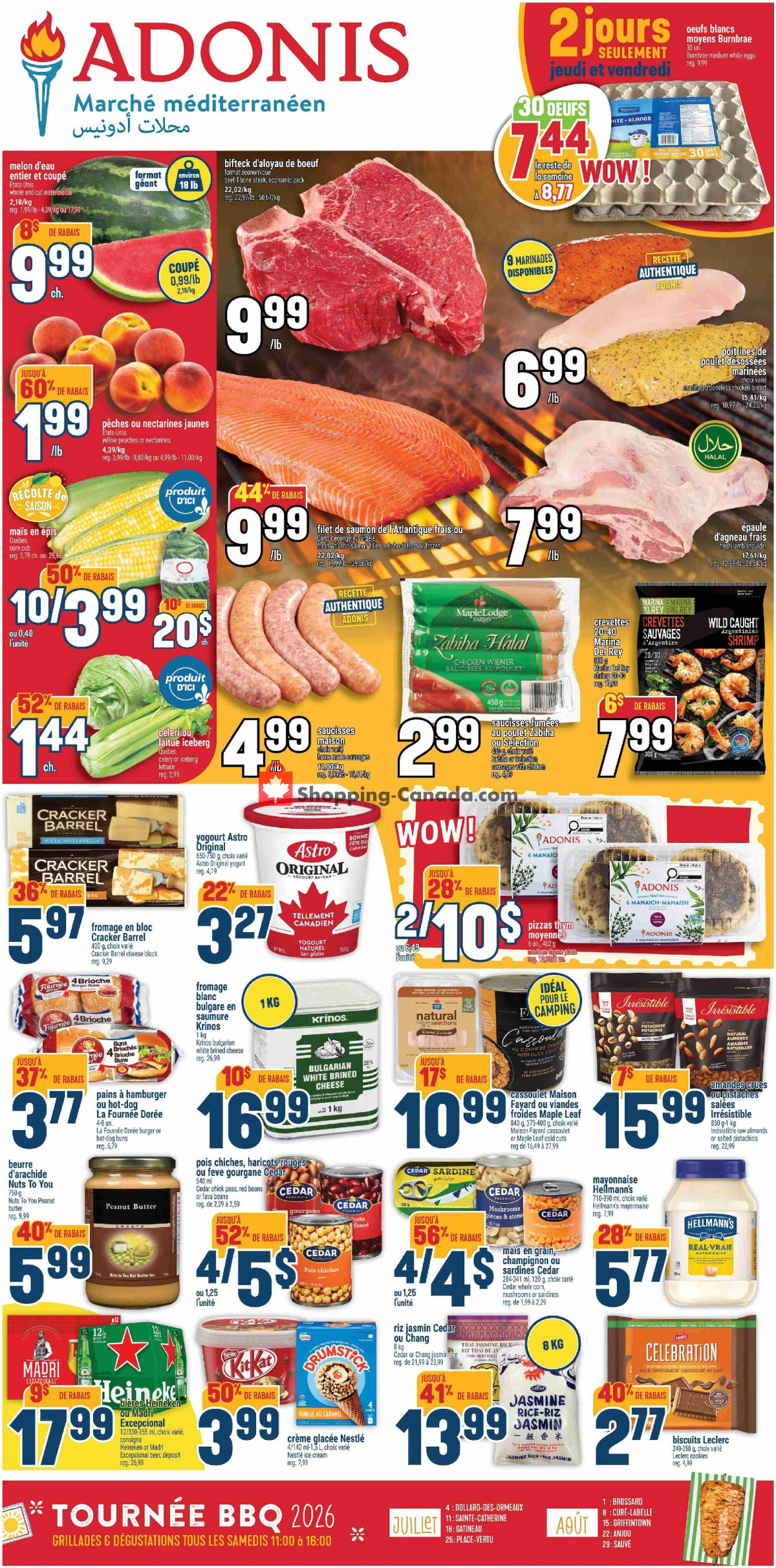 Marché Adonis flyer from Thursday July 23, 2026 to Wednesday July 29, 2026 - page 1