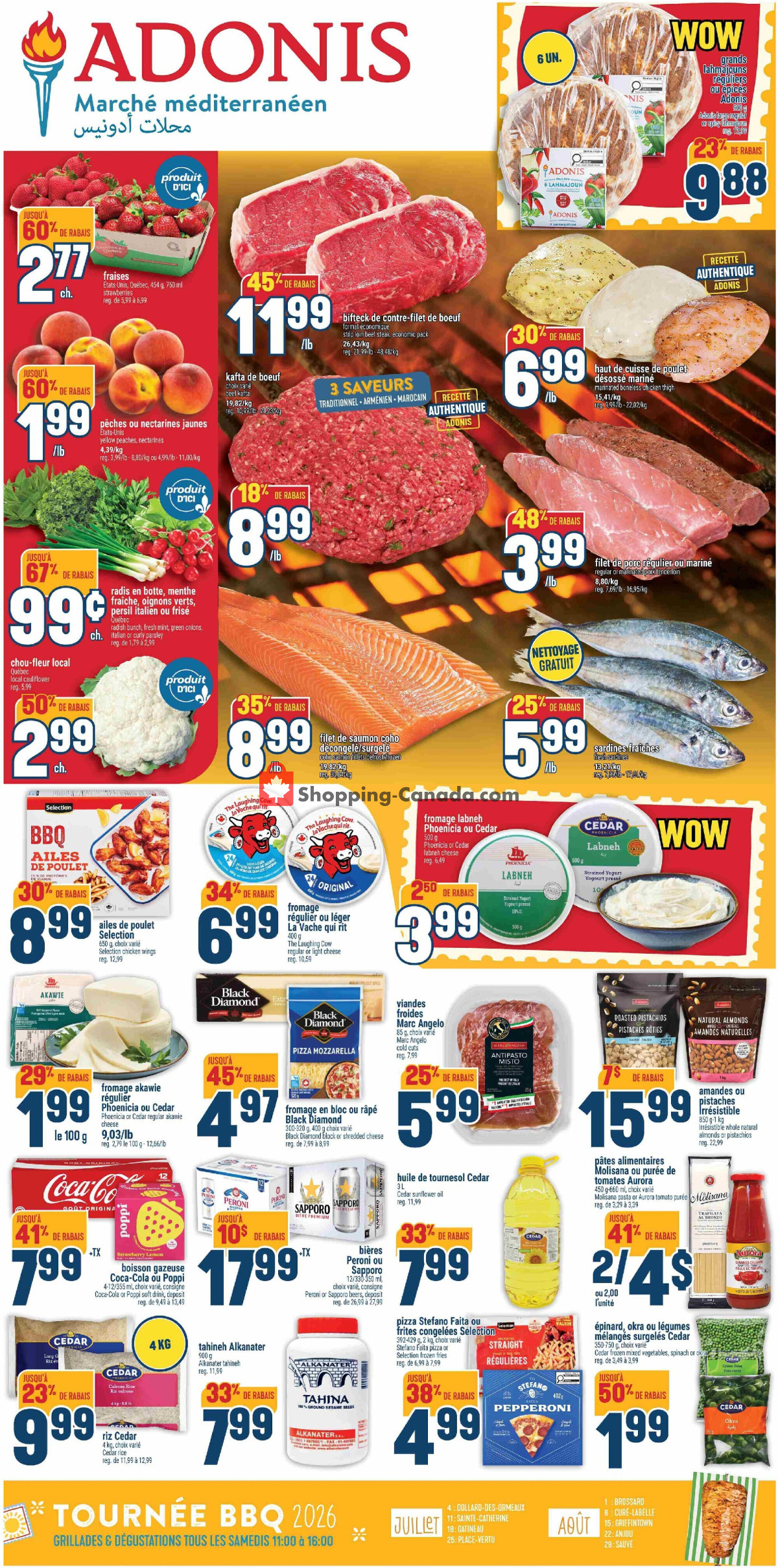 Marché Adonis flyer from Thursday July 9, 2026 to Wednesday July 15, 2026 - page 1