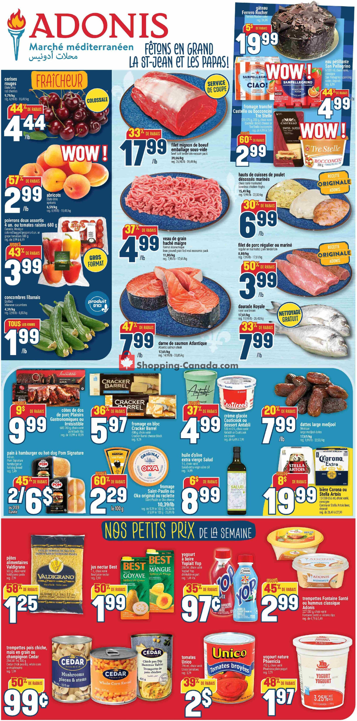 Marché Adonis flyer from Thursday June 18, 2026 to Wednesday June 24, 2026 - page 1