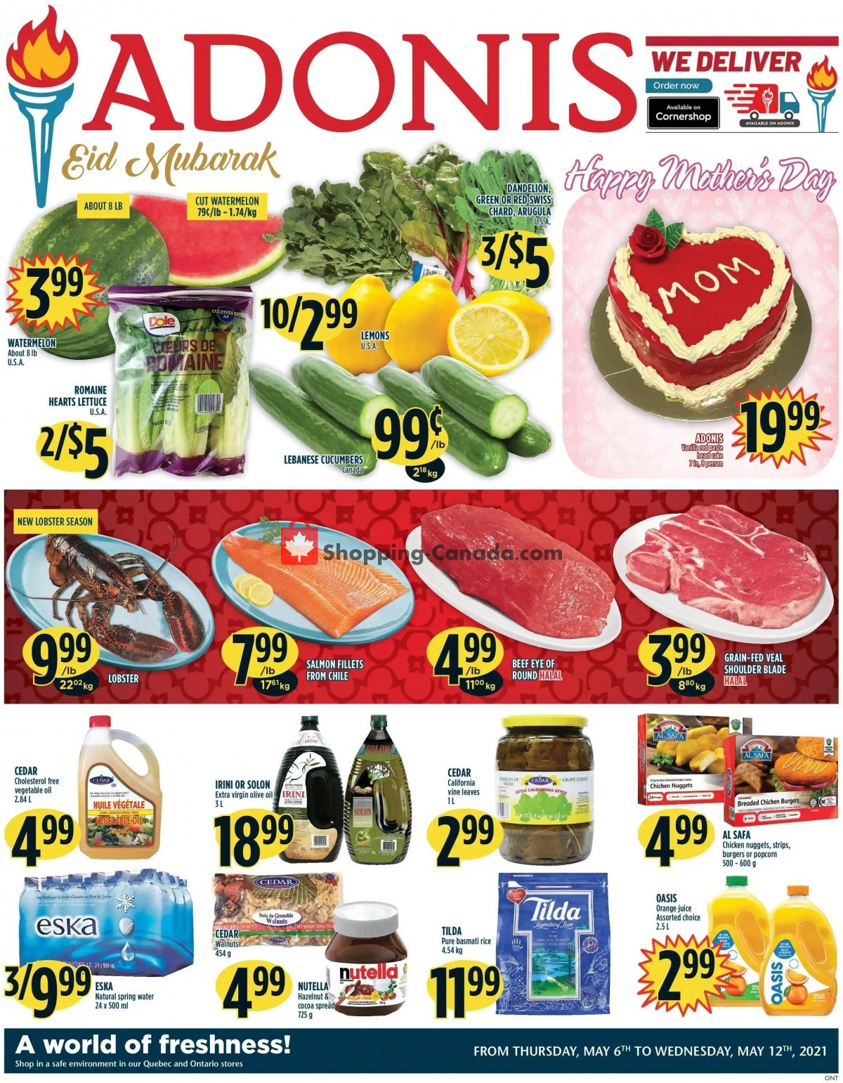 Marché Adonis flyer from Thursday May 6, 2021 to Wednesday May 12, 2021 - page 1