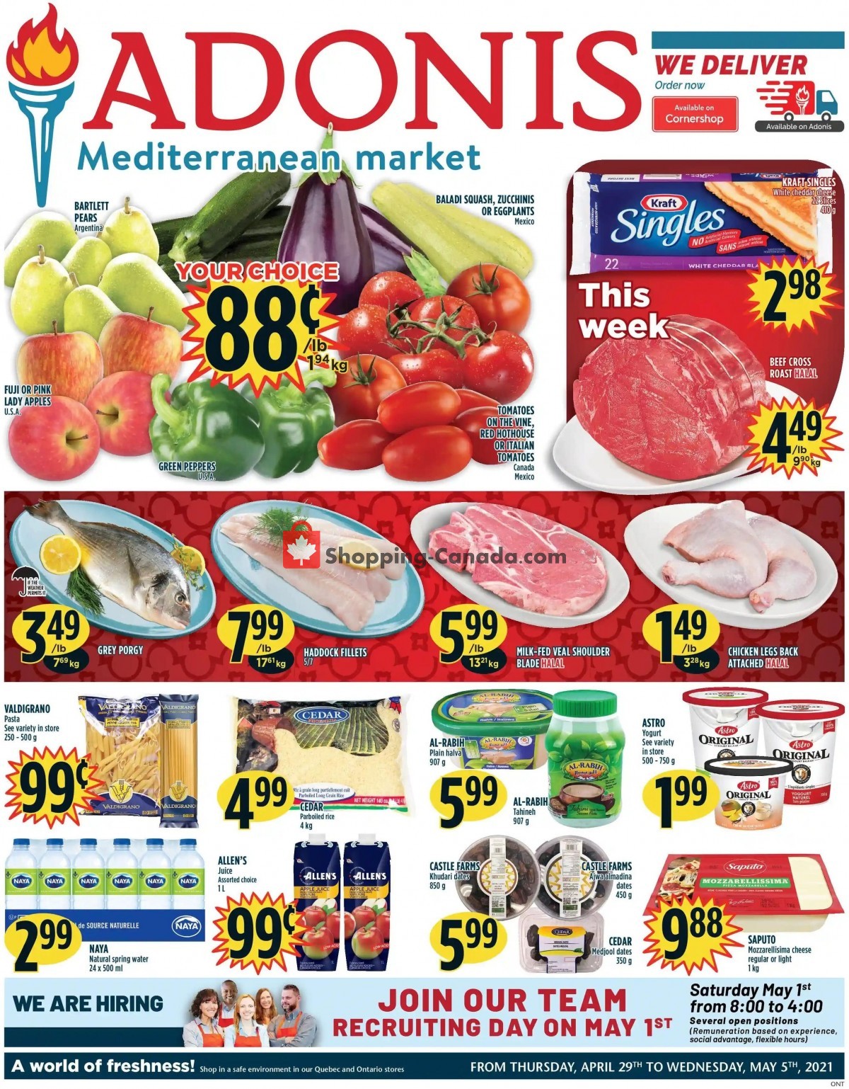 Marché Adonis flyer from Thursday April 29, 2021 to Wednesday May 5, 2021 - page 1