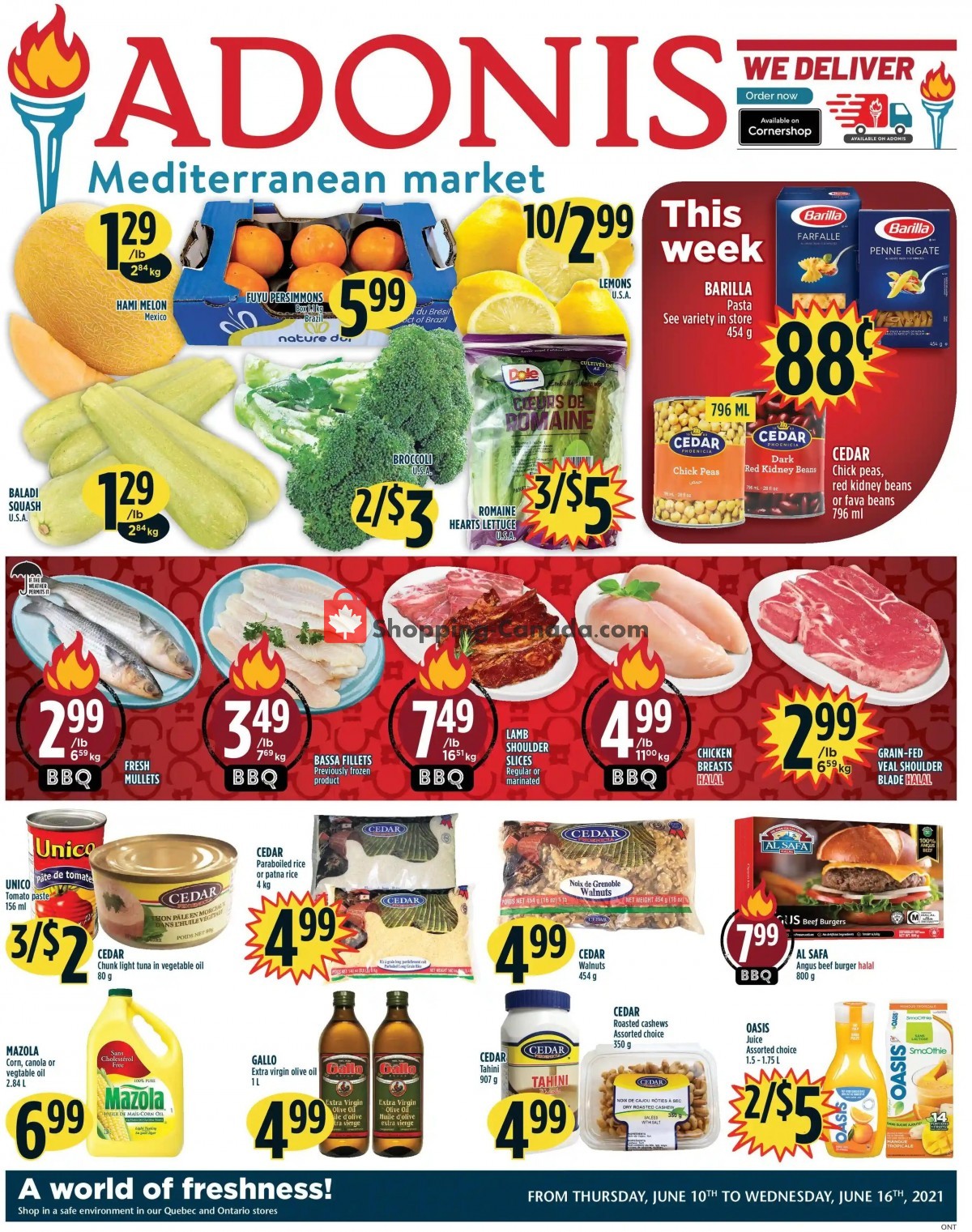 Marché Adonis flyer from Thursday June 10, 2021 to Wednesday June 16, 2021 - page 1