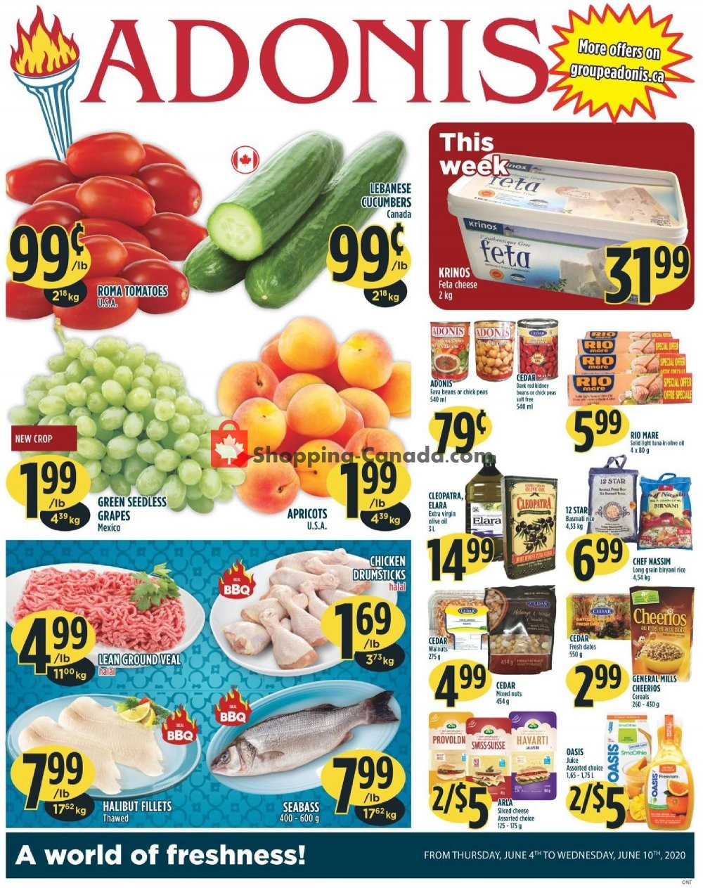 Marché Adonis flyer from Thursday June 4, 2020 to Wednesday June 10, 2020 - page 1