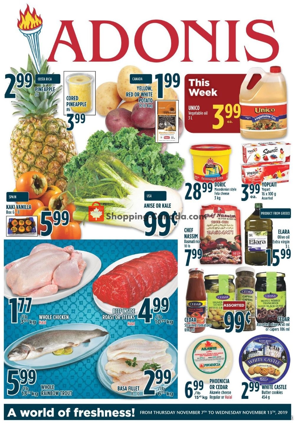 Marché Adonis flyer from Thursday November 7, 2019 to Wednesday November 13, 2019 - page 1