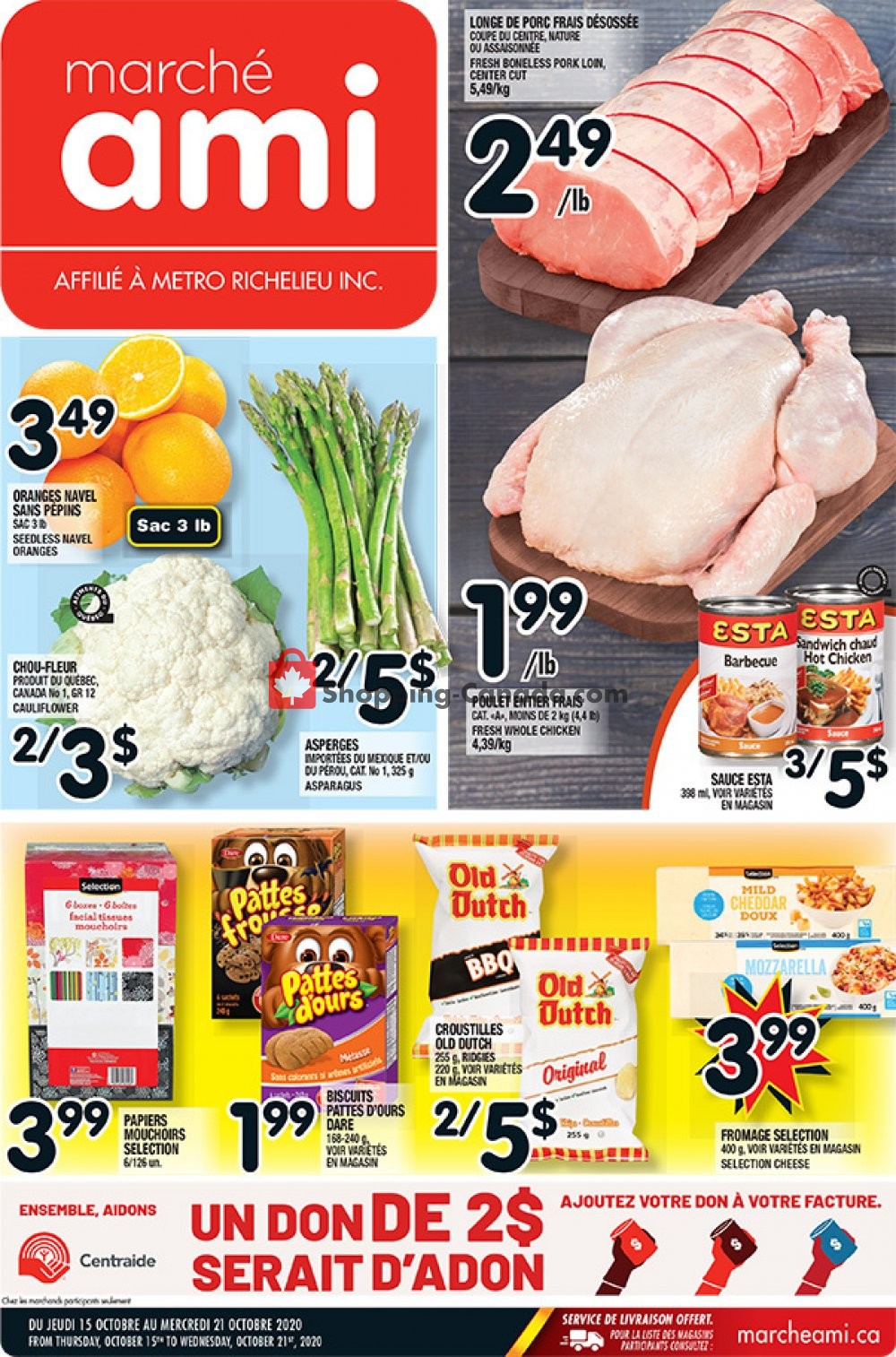 Marche Ami flyer from Thursday October 15, 2020 to Wednesday October 21, 2020 - page 1