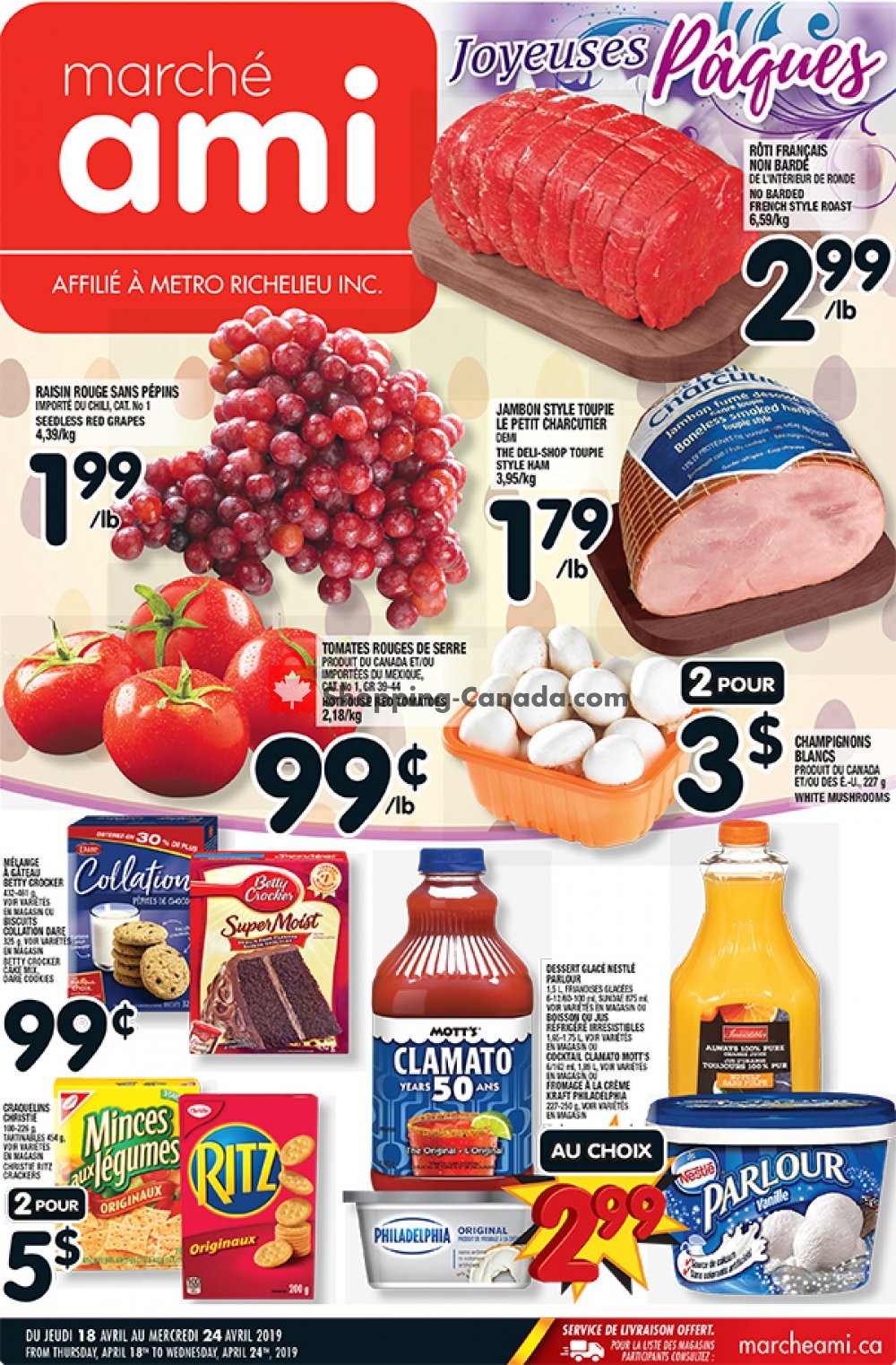 Marche Ami flyer from Thursday April 18, 2019 to Wednesday April 24, 2019 - page 1