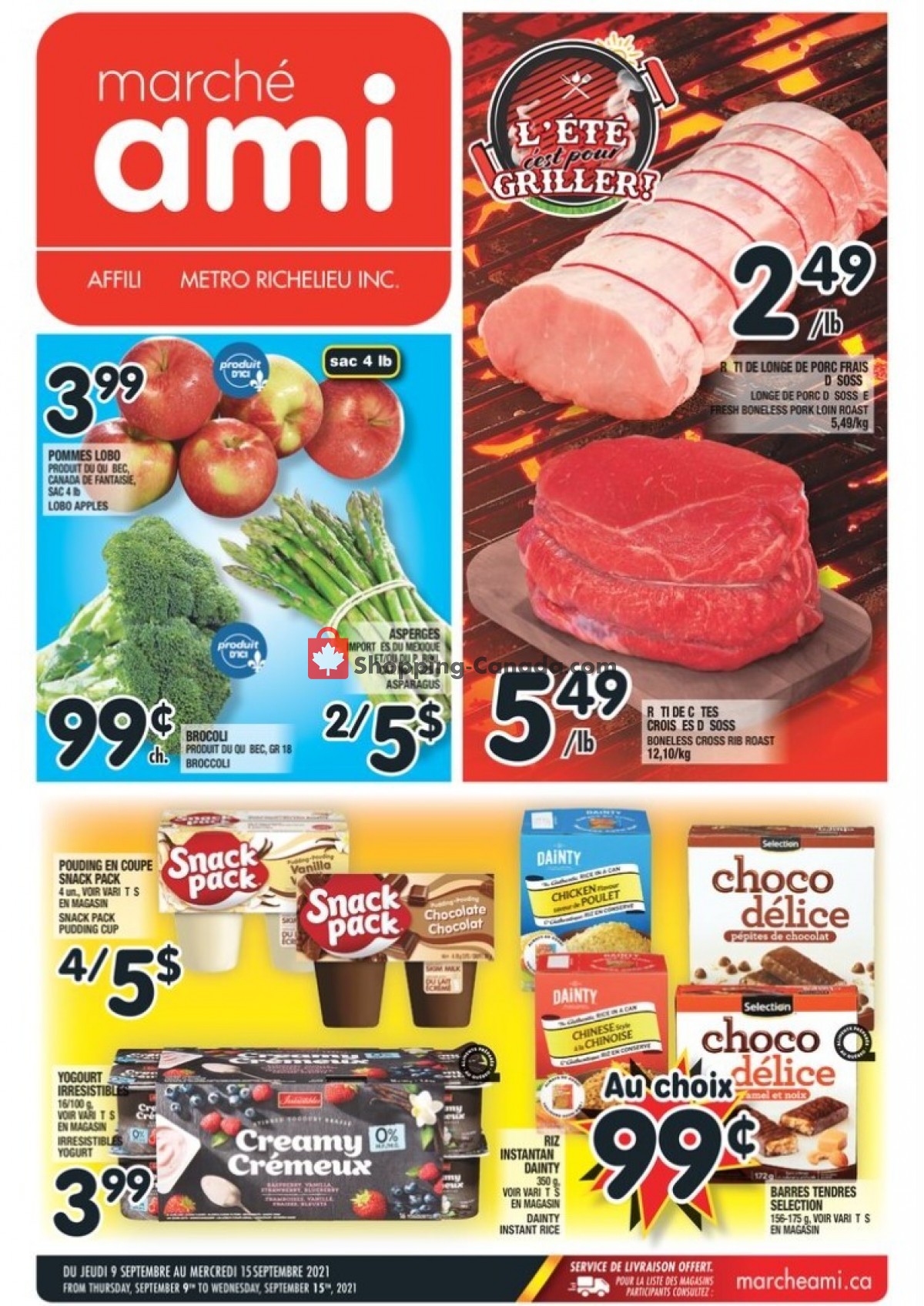 Marche Ami flyer from Thursday September 9, 2021 to Wednesday September 15, 2021 - page 1