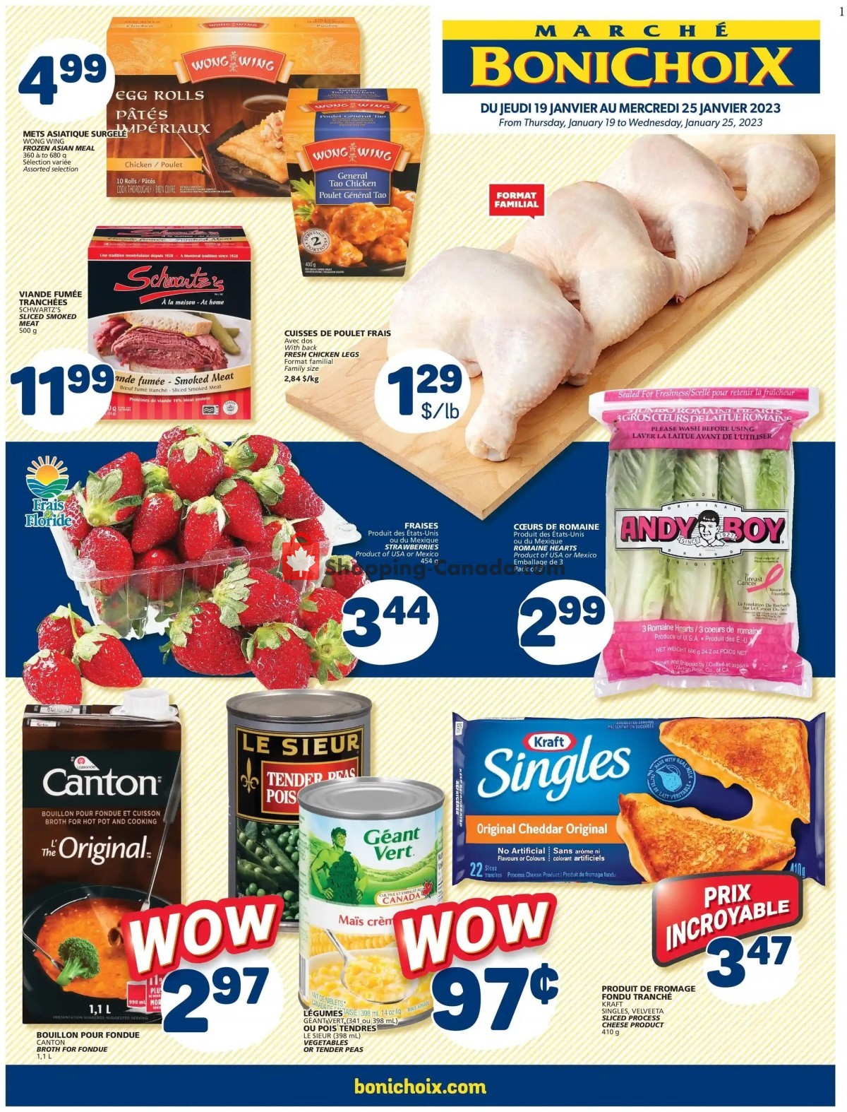 Marche Bonichoix flyer from Thursday January 19, 2023 to Wednesday January 25, 2023 - page 1