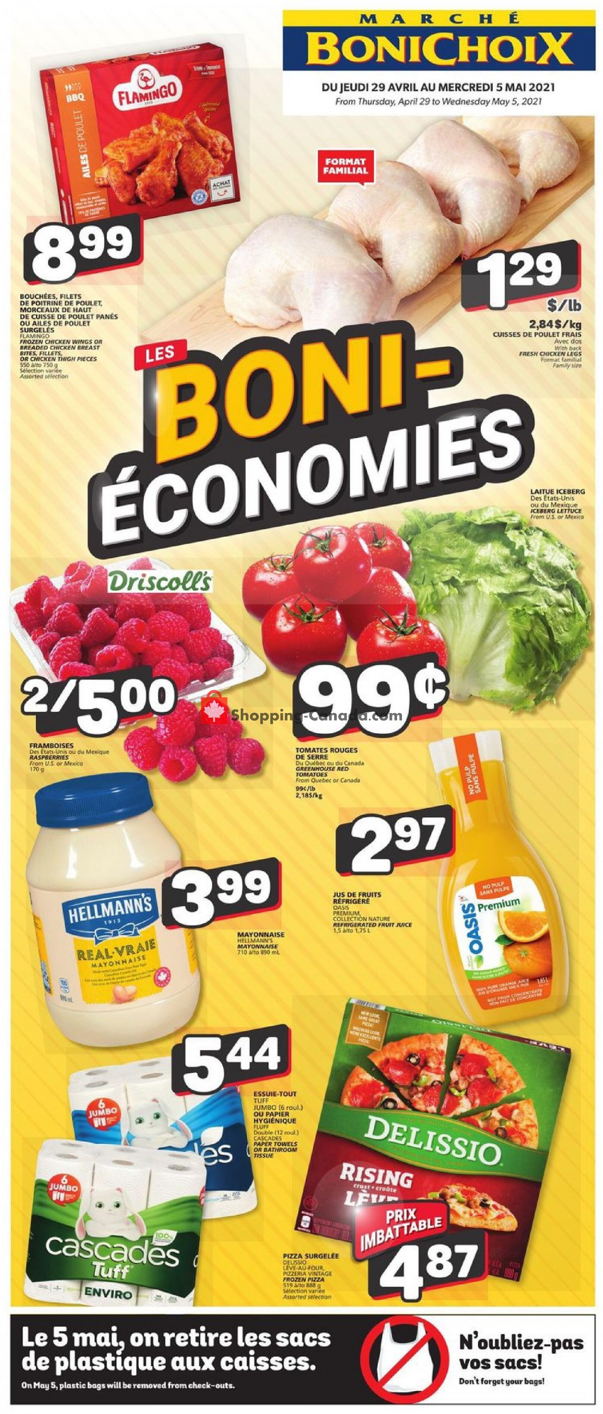 Marche Bonichoix flyer from Thursday April 29, 2021 to Wednesday May 5, 2021 - page 1