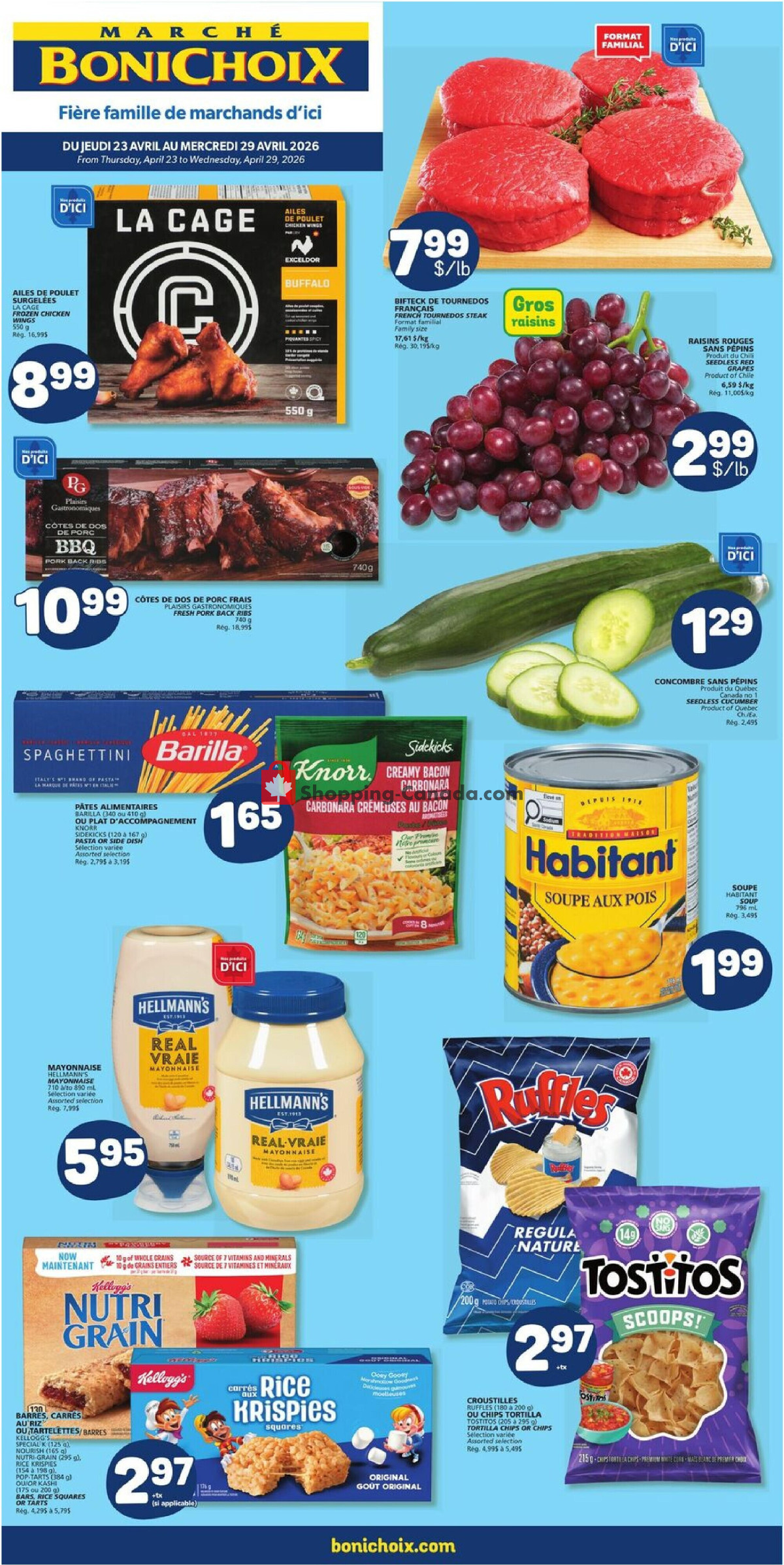 Marche Bonichoix flyer from Thursday April 23, 2026 to Wednesday April 29, 2026 - page 1