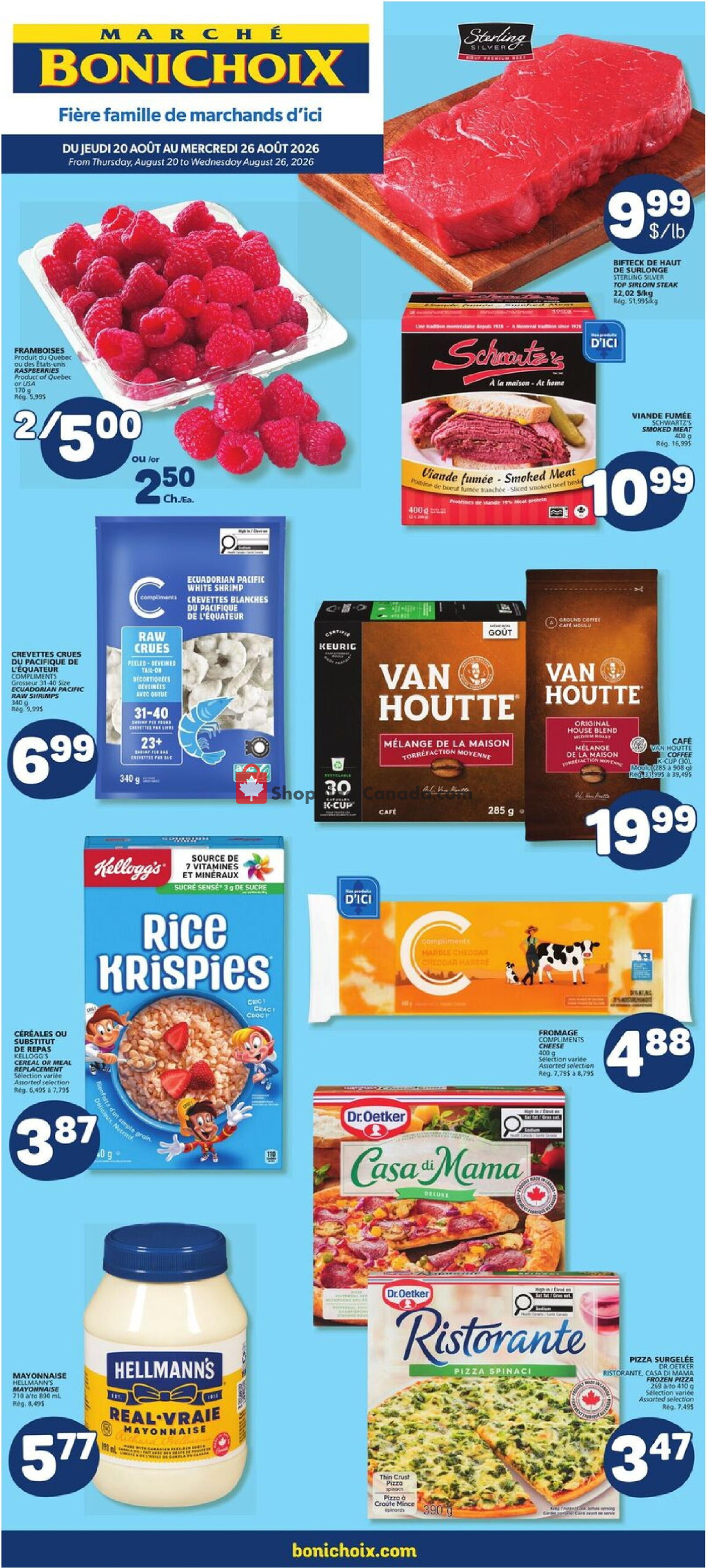 Marche Bonichoix flyer from Thursday August 20, 2026 to Wednesday August 26, 2026 - page 1