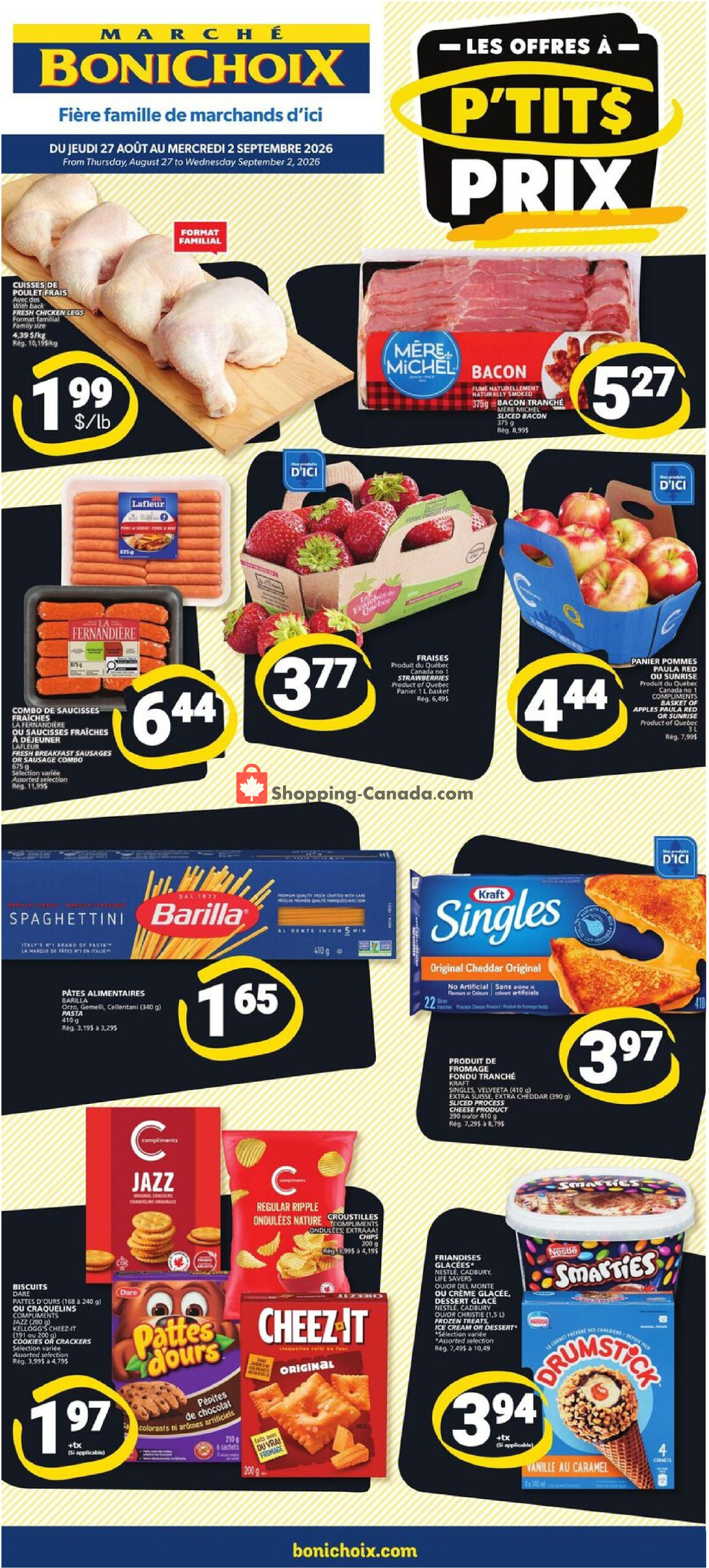 Marche Bonichoix flyer from Thursday August 27, 2026 to Tuesday September 1, 2026 - page 1