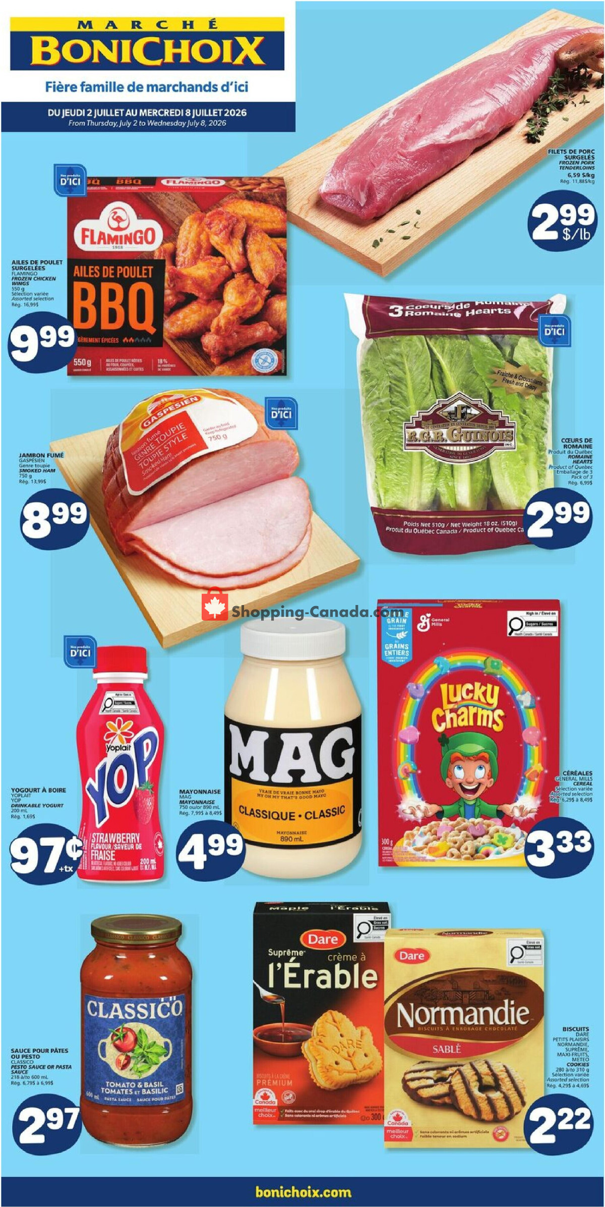 Marche Bonichoix flyer from Thursday July 2, 2026 to Wednesday July 8, 2026 - page 1