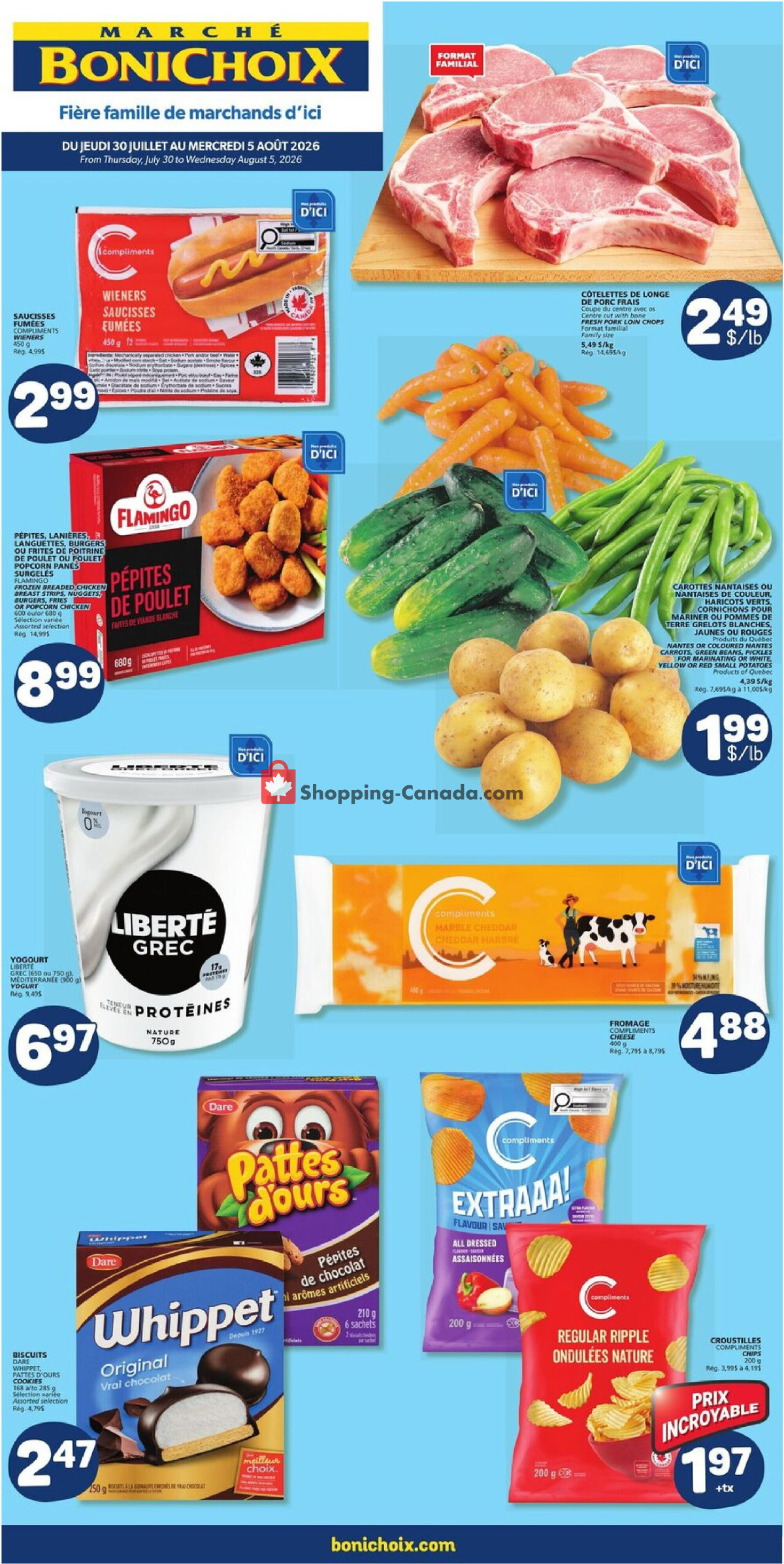 Marche Bonichoix flyer from Thursday July 30, 2026 to Wednesday August 5, 2026 - page 1