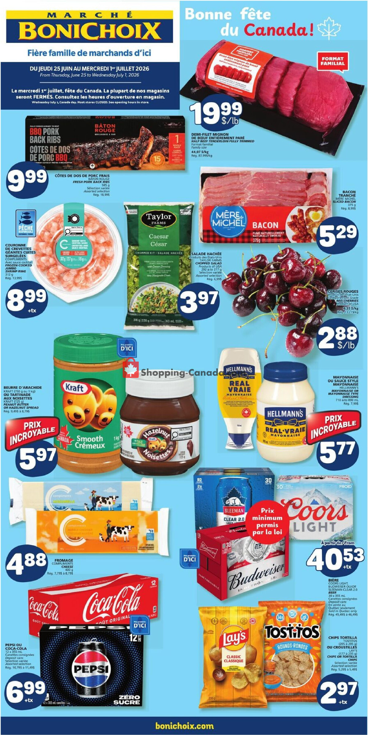 Marche Bonichoix flyer from Thursday June 25, 2026 to Wednesday July 1, 2026 - page 1